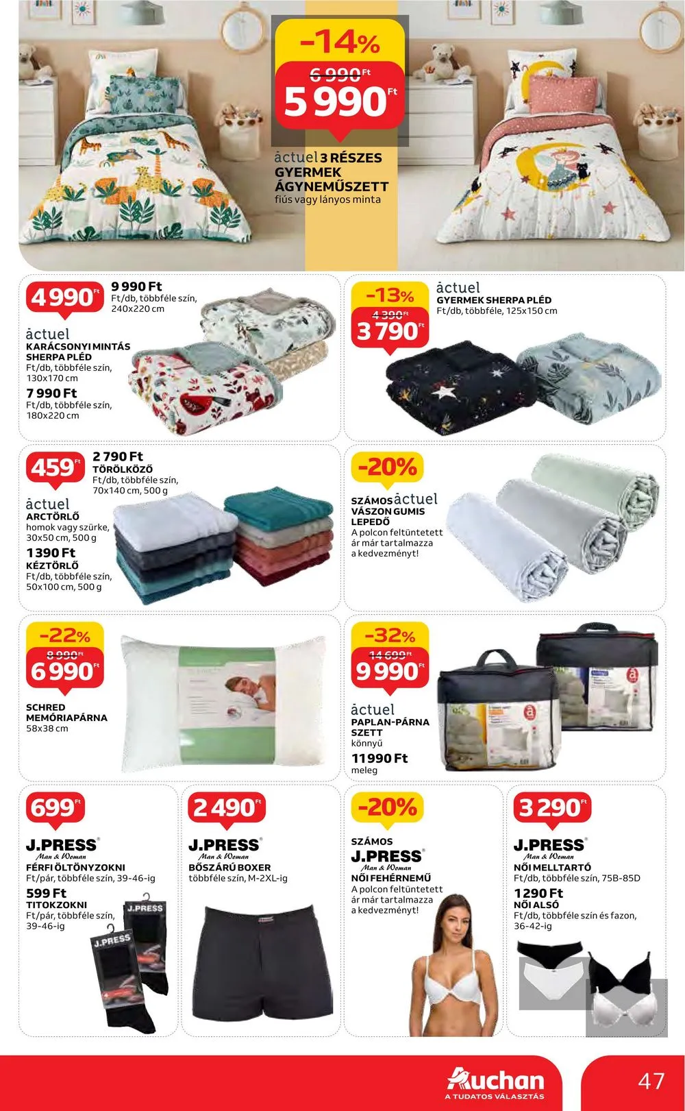 Auchan akciós újság Hipermarket 12.14–12.20 – 47. oldal