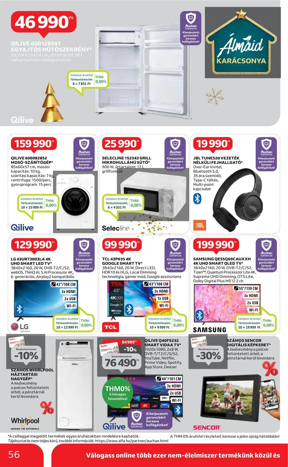 Auchan akciós újság Hipermarket 12.14–12.20 – 56. oldal