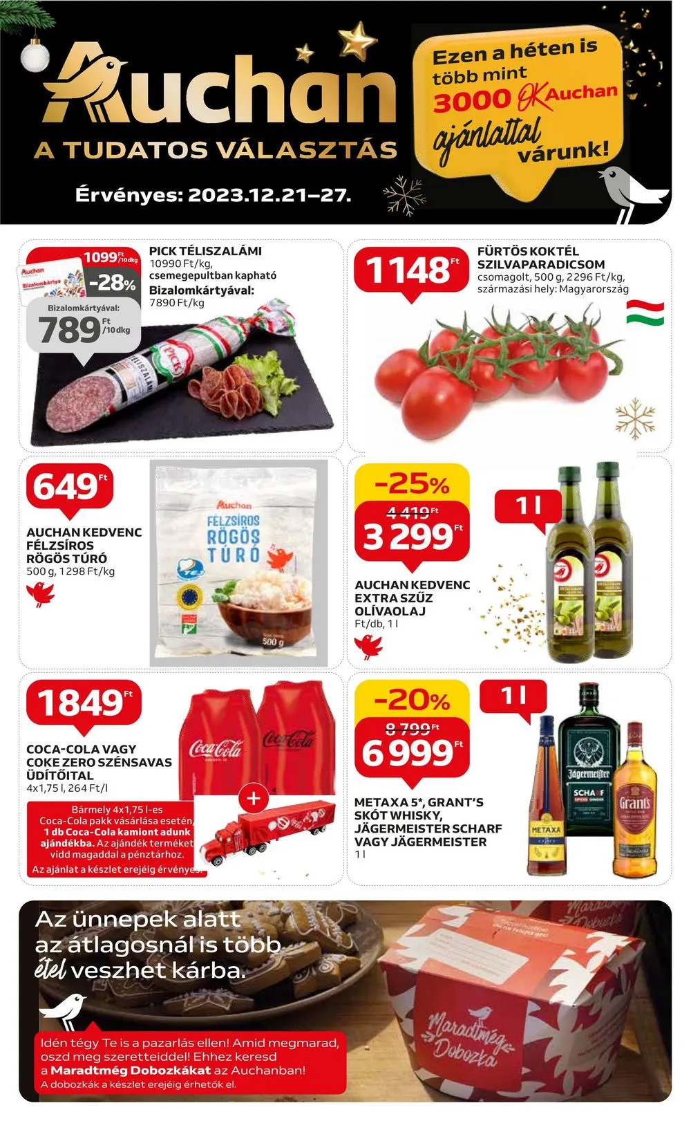 Auchan akciós újság Hipermarket 12.21–12.27