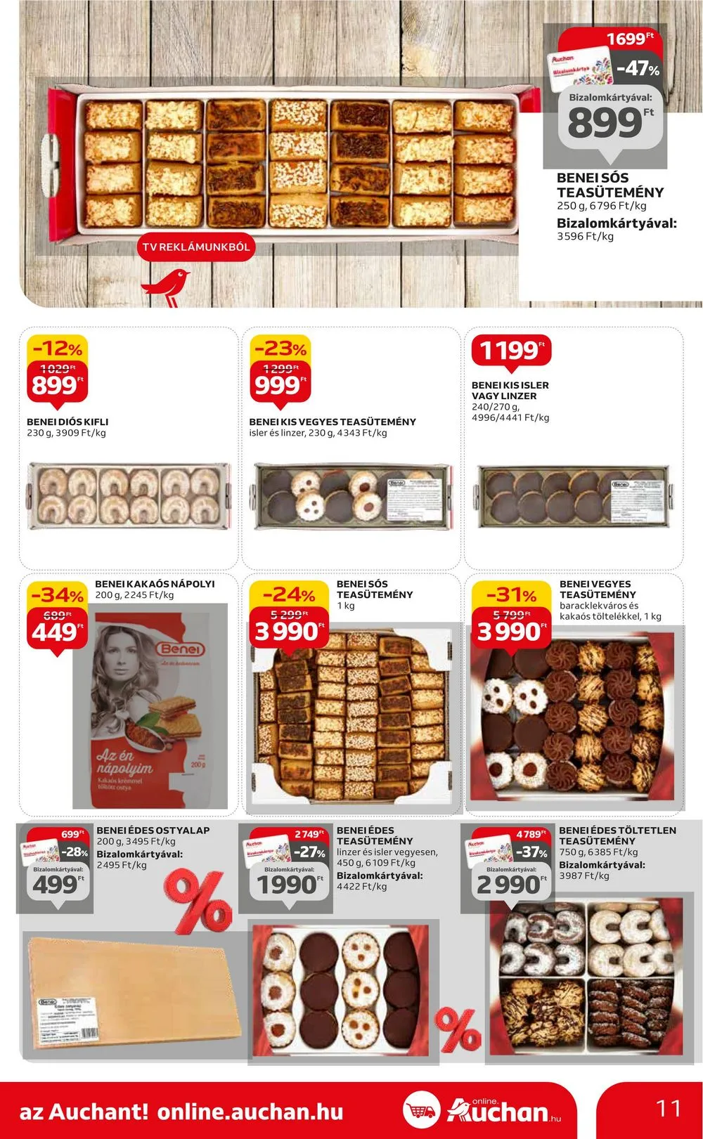 Auchan akciós újság Hipermarket 12.21–12.27 – 11. oldal