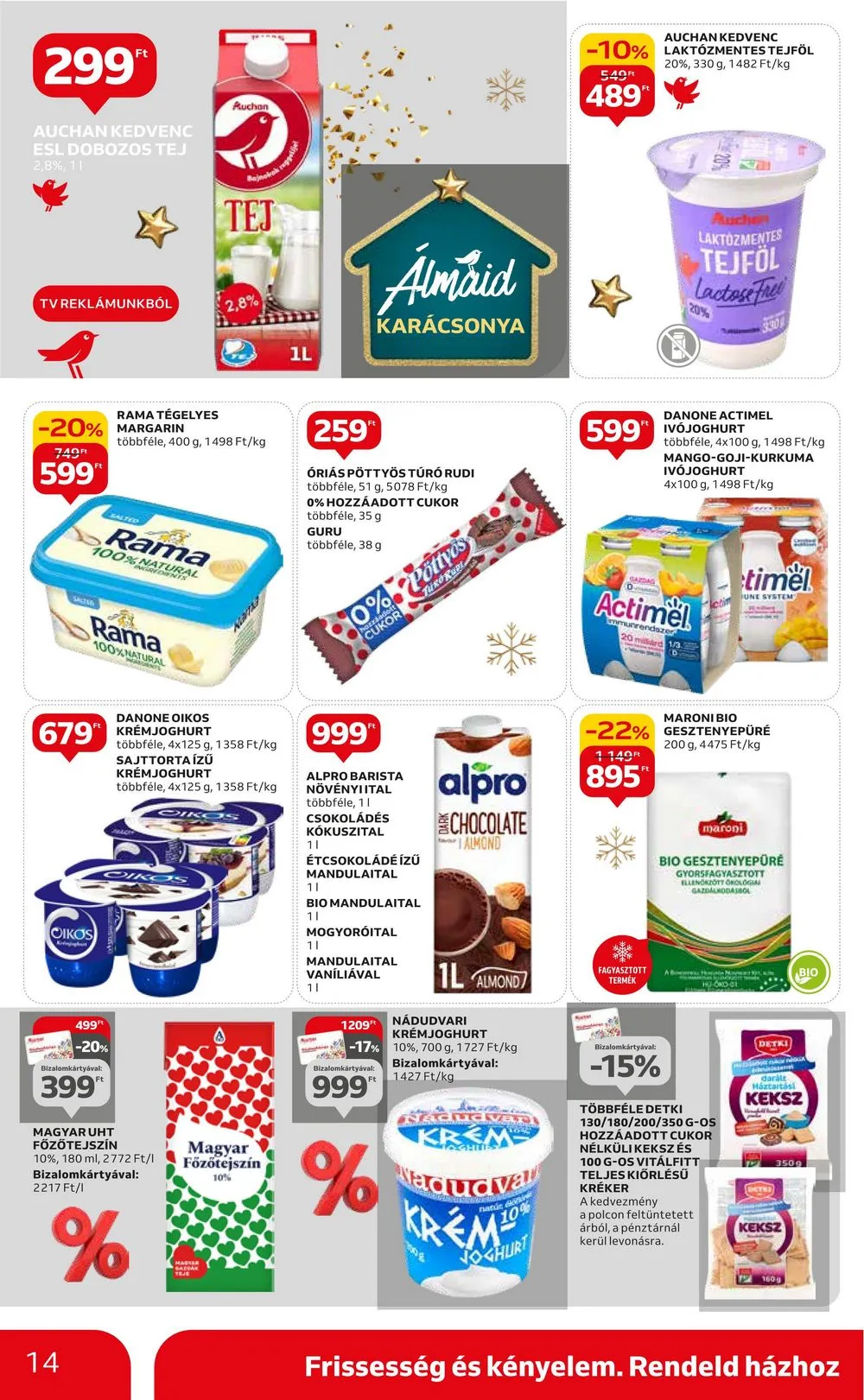 Auchan akciós újság Hipermarket 12.21–12.27 – 14. oldal