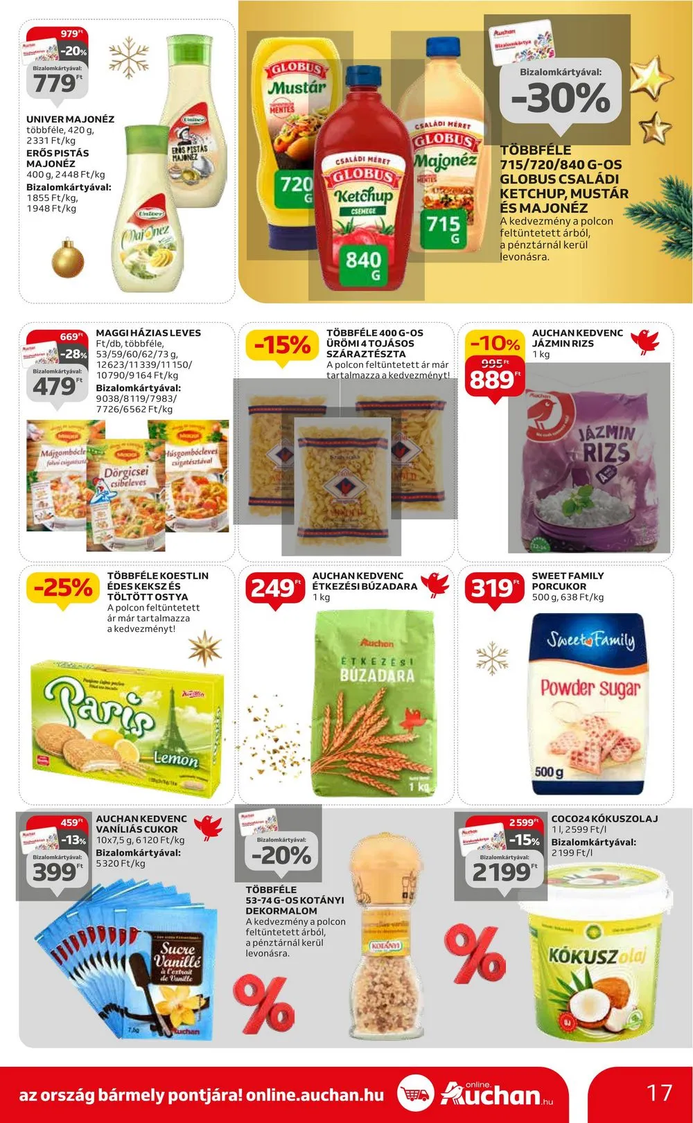 Auchan akciós újság Hipermarket 12.21–12.27 – 17. oldal