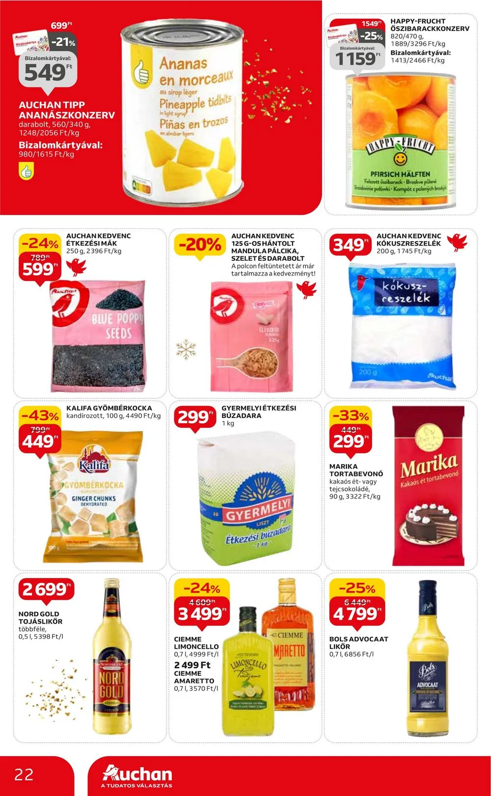 Auchan akciós újság Hipermarket 12.21–12.27 – 22. oldal