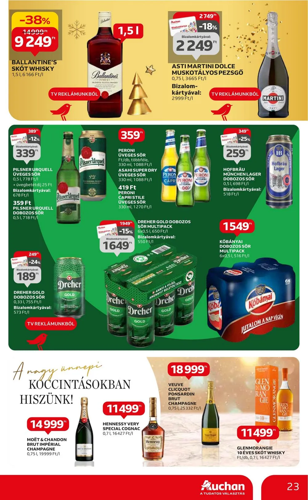 Auchan akciós újság Hipermarket 12.21–12.27 – 23. oldal