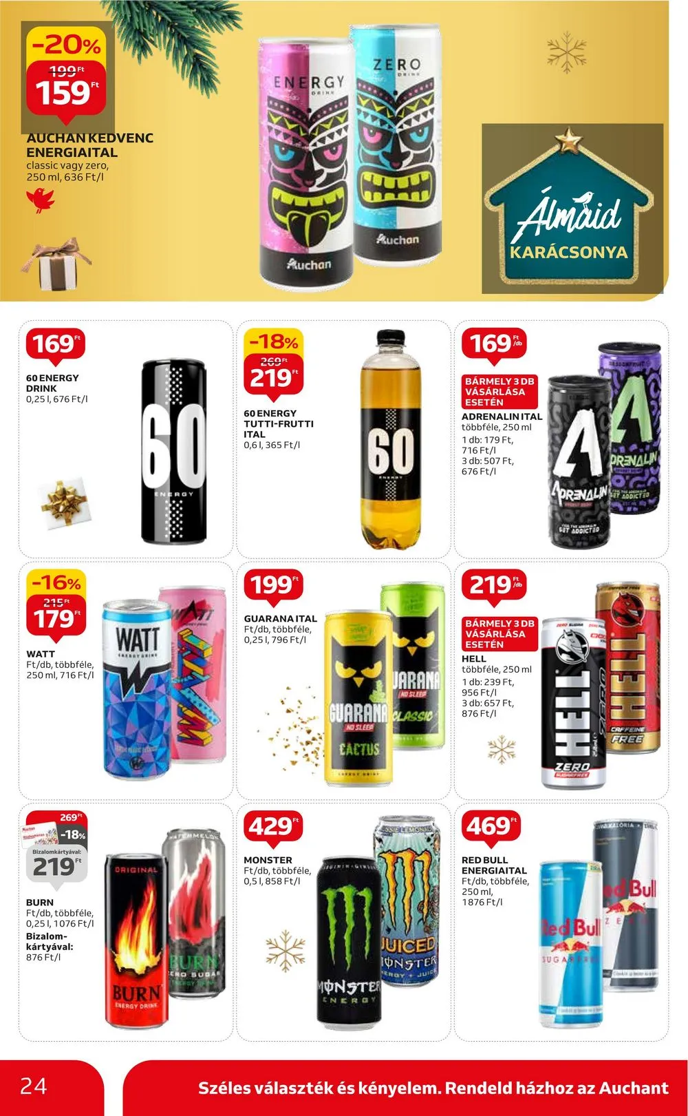 Auchan akciós újság Hipermarket 12.21–12.27 – 24. oldal