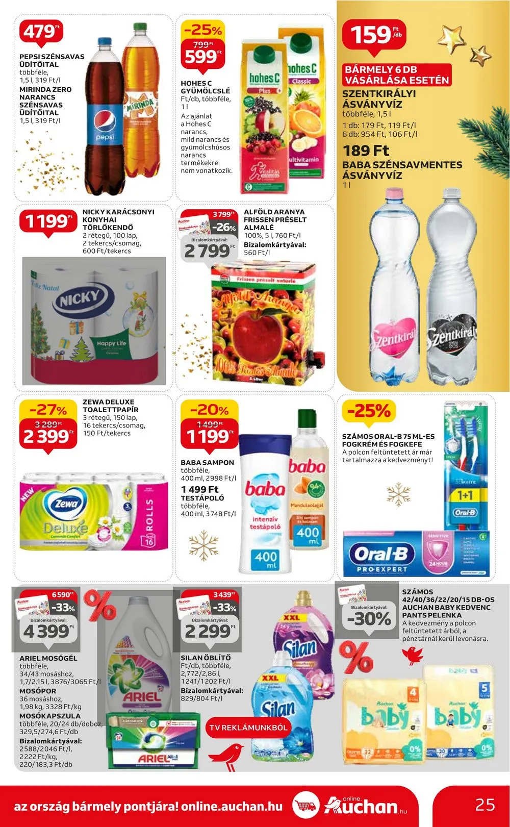Auchan akciós újság Hipermarket 12.21–12.27 – 25. oldal