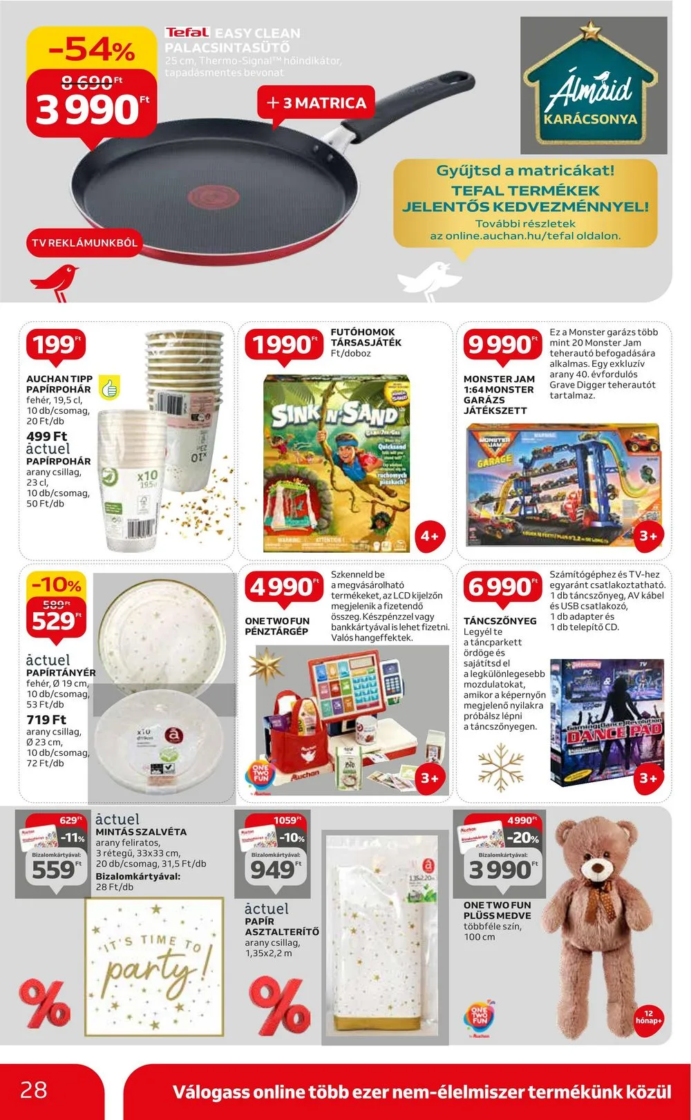 Auchan akciós újság Hipermarket 12.21–12.27 – 28. oldal
