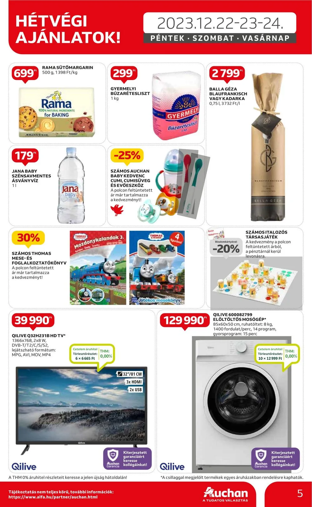Auchan akciós újság Hipermarket 12.21–12.27 – 5. oldal