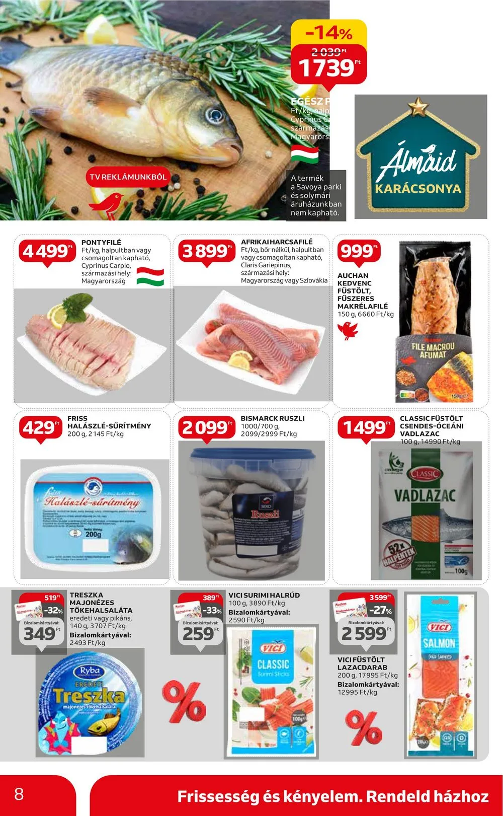 Auchan akciós újság Hipermarket 12.21–12.27 – 8. oldal