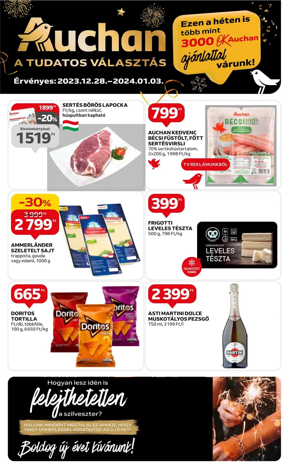Auchan akciós újság Hipermarket 12.28–01.03