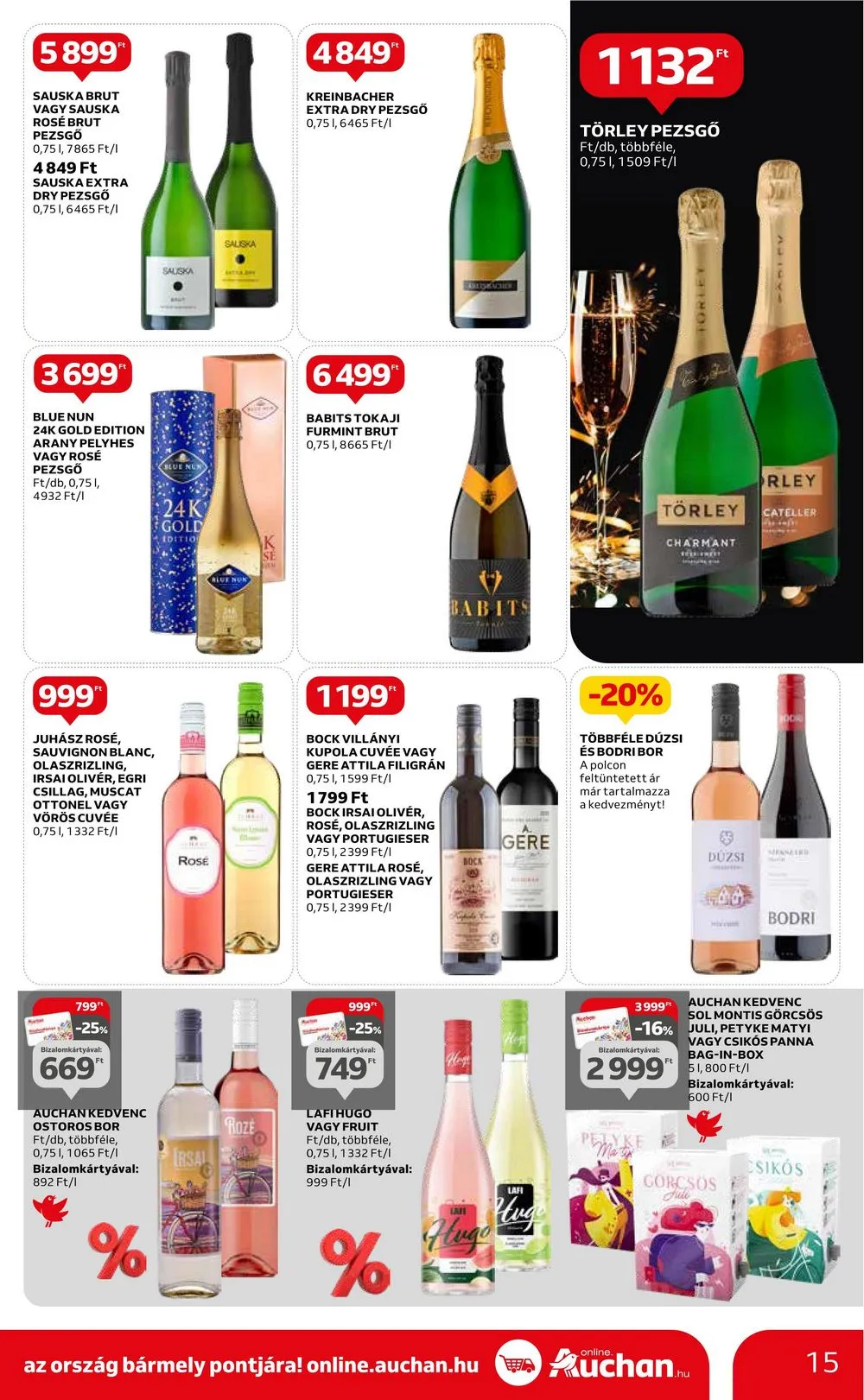 Auchan akciós újság Hipermarket 12.28–01.03 – 15. oldal
