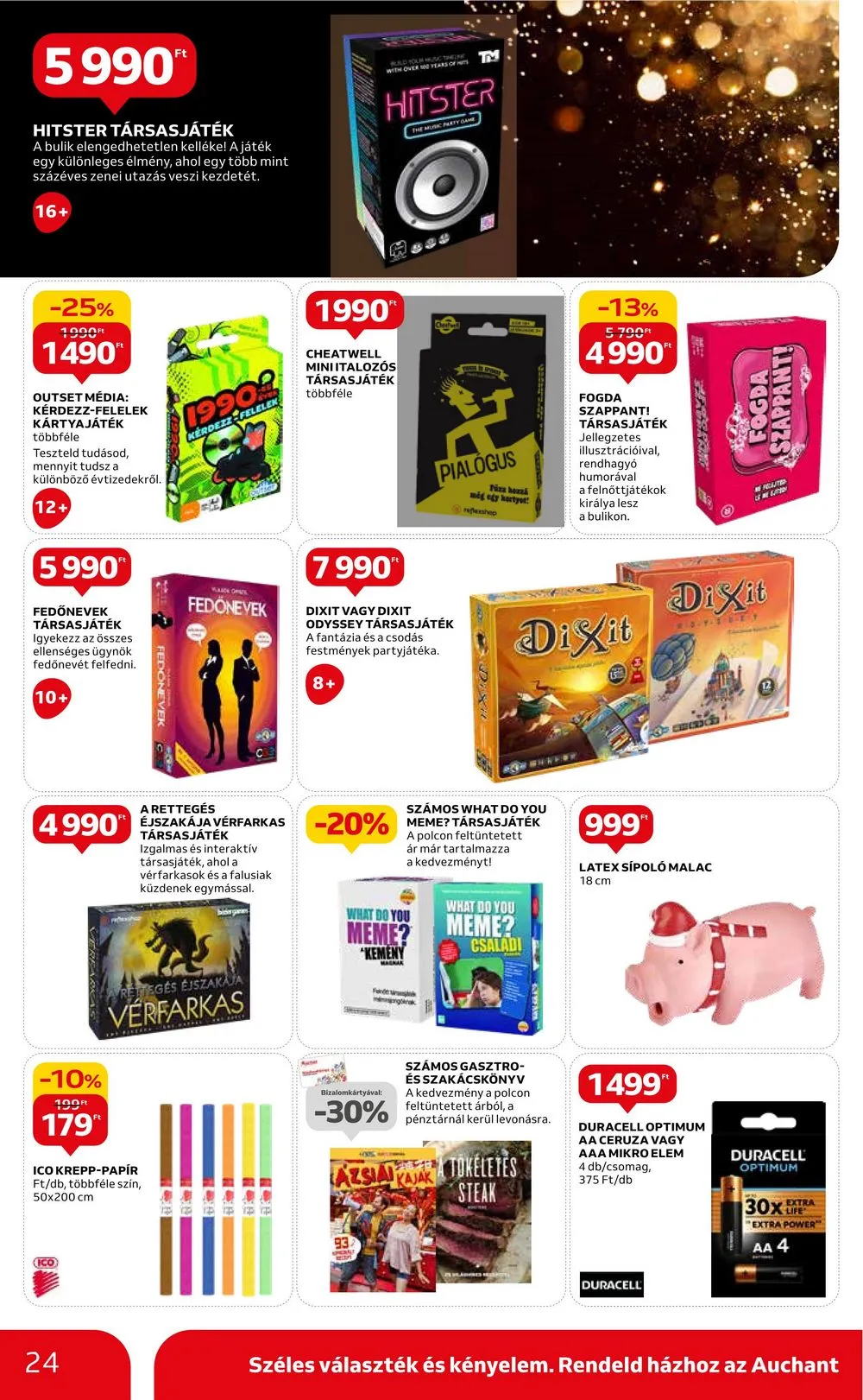 Auchan akciós újság Hipermarket 12.28–01.03 – 24. oldal