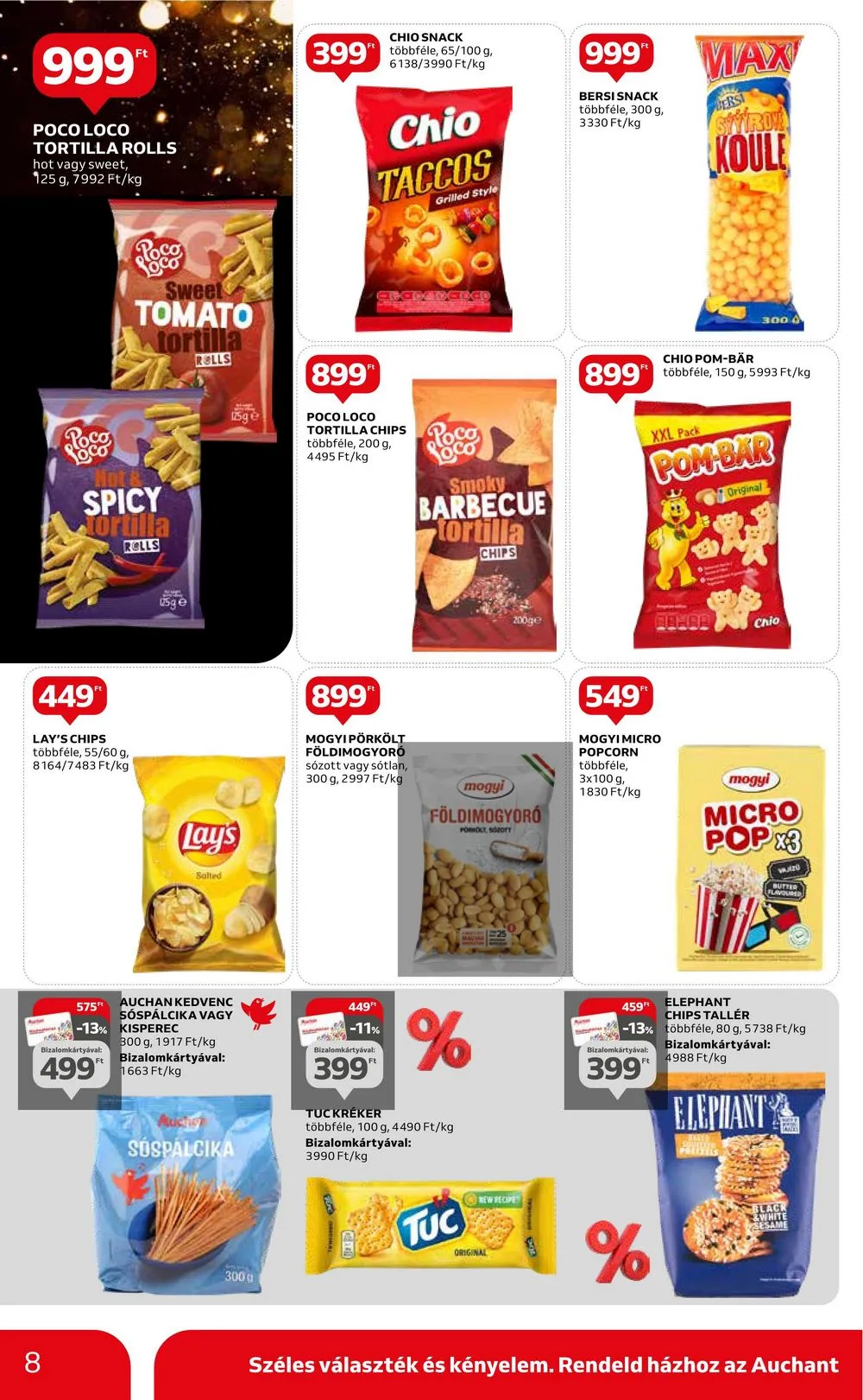 Auchan akciós újság Hipermarket 12.28–01.03 – 8. oldal