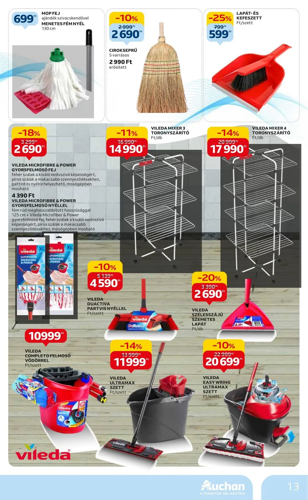 Auchan akciós újság Hipermarket 01.04–01.17 – 13. oldal