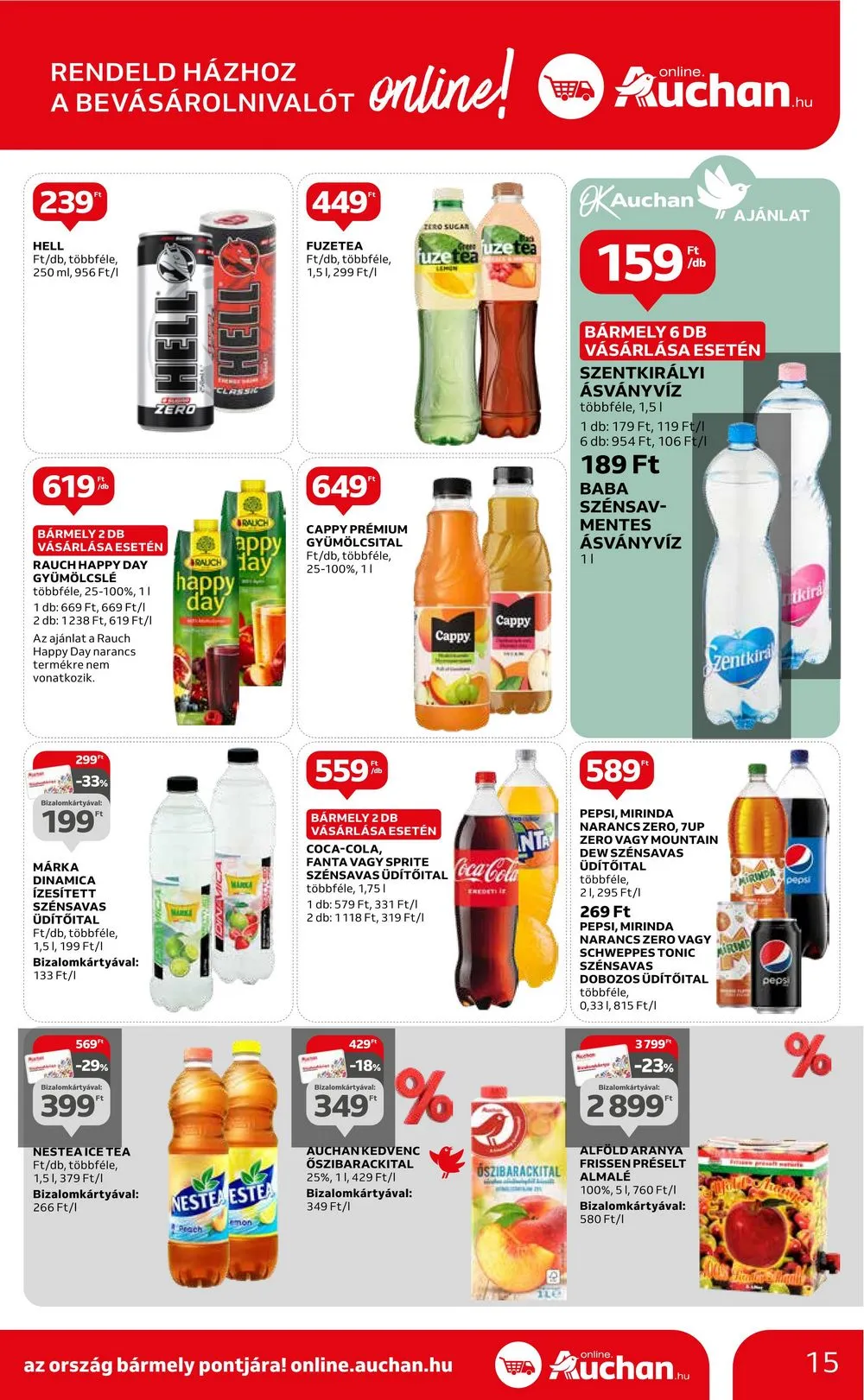 Auchan akciós újság Hipermarket 01.11–01.17 – 15. oldal