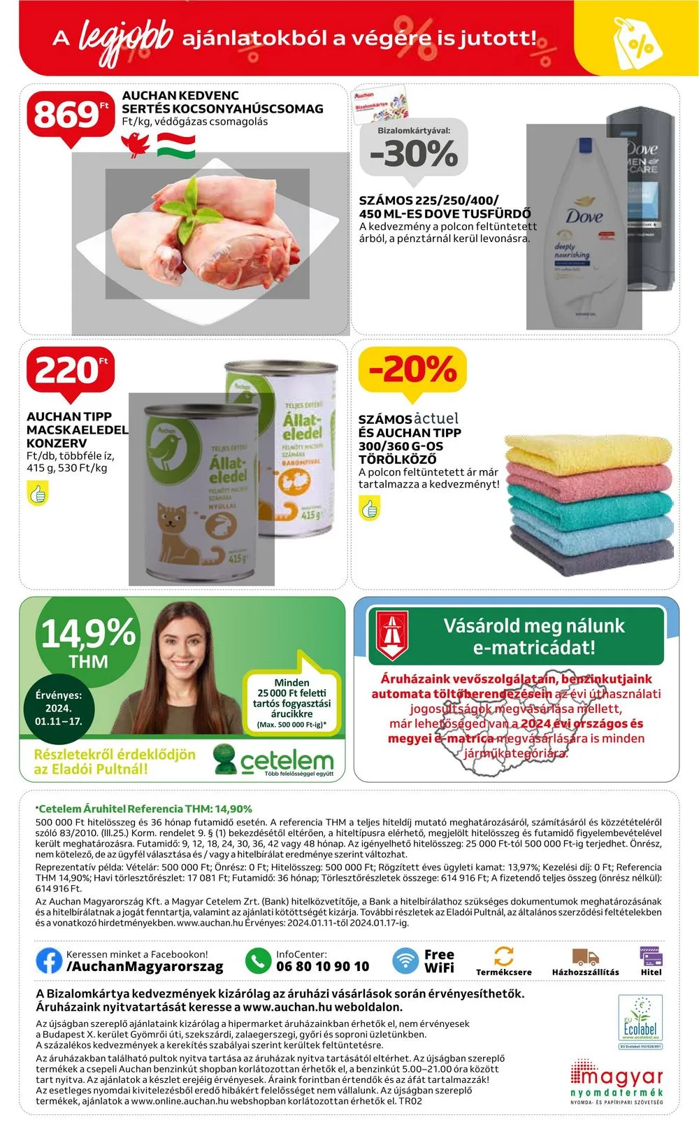 Auchan akciós újság Hipermarket 01.11–01.17 – 28. oldal