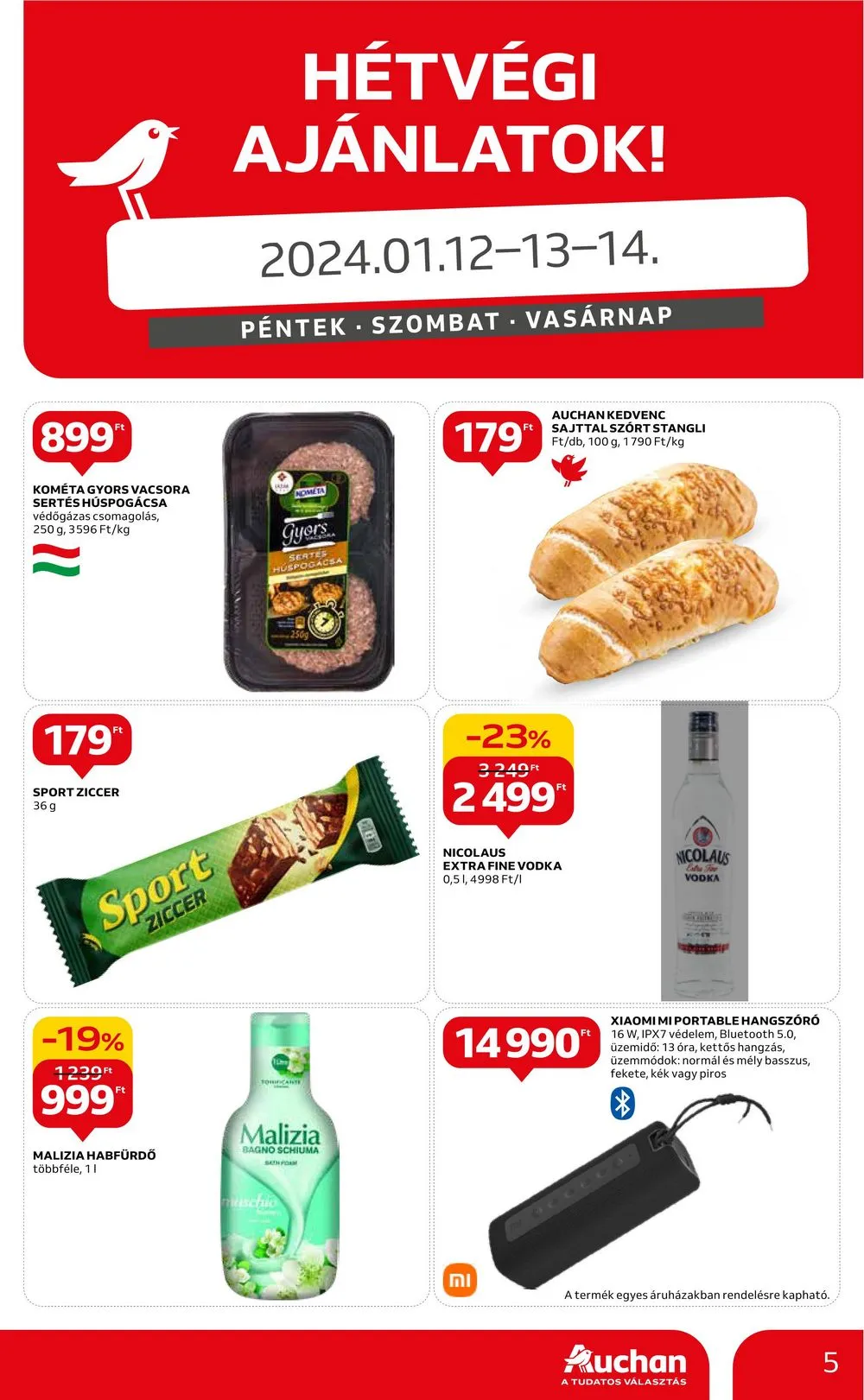 Auchan akciós újság Hipermarket 01.11–01.17 – 5. oldal