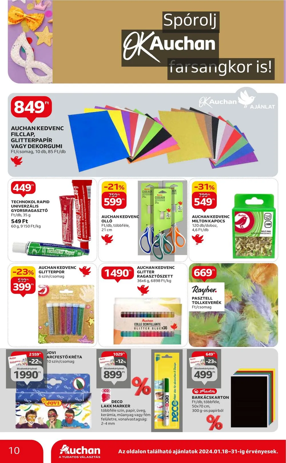 Auchan akciós újság Hipermarket 01.18–01.24 – 10. oldal