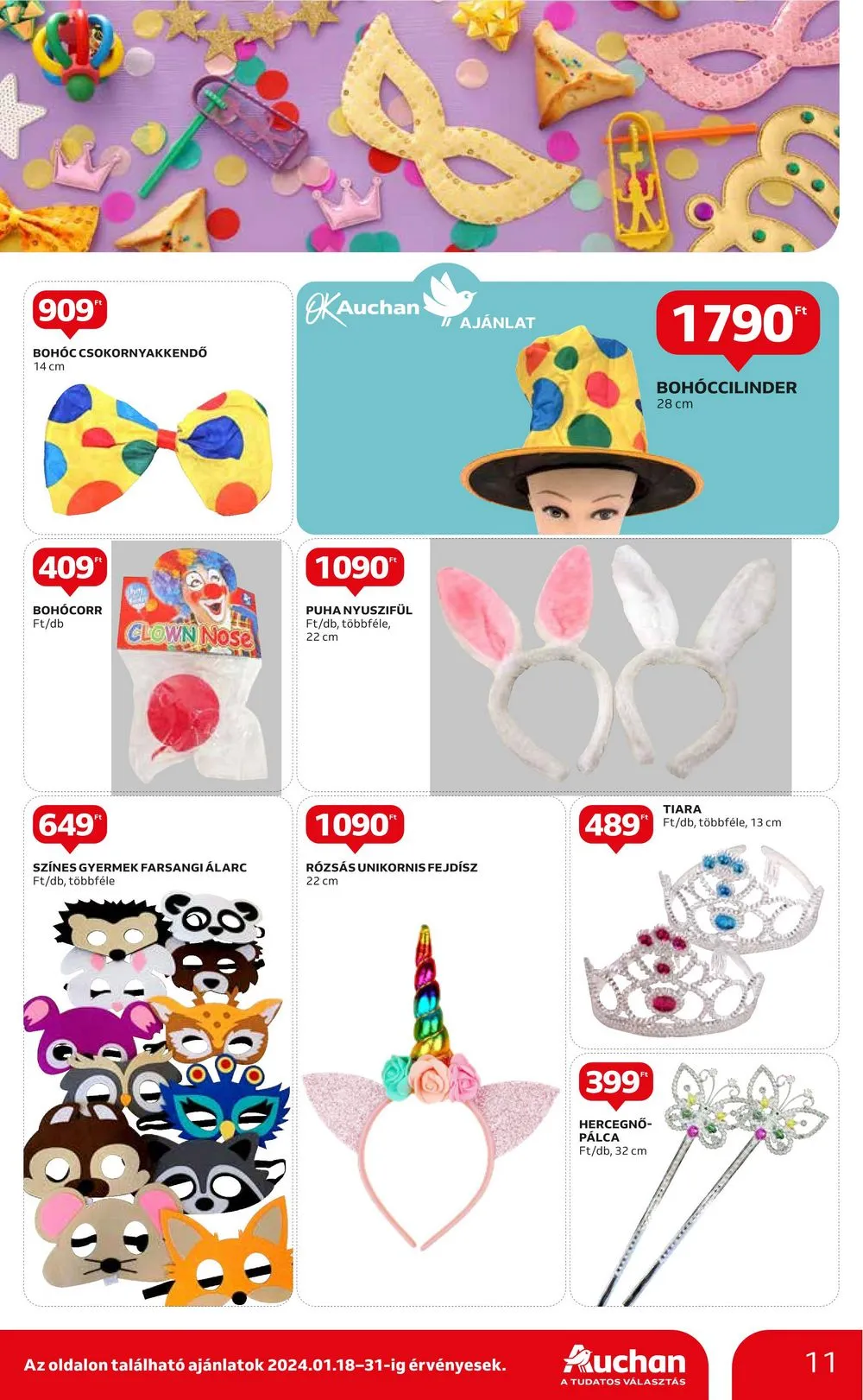 Auchan akciós újság Hipermarket 01.18–01.24 – 11. oldal