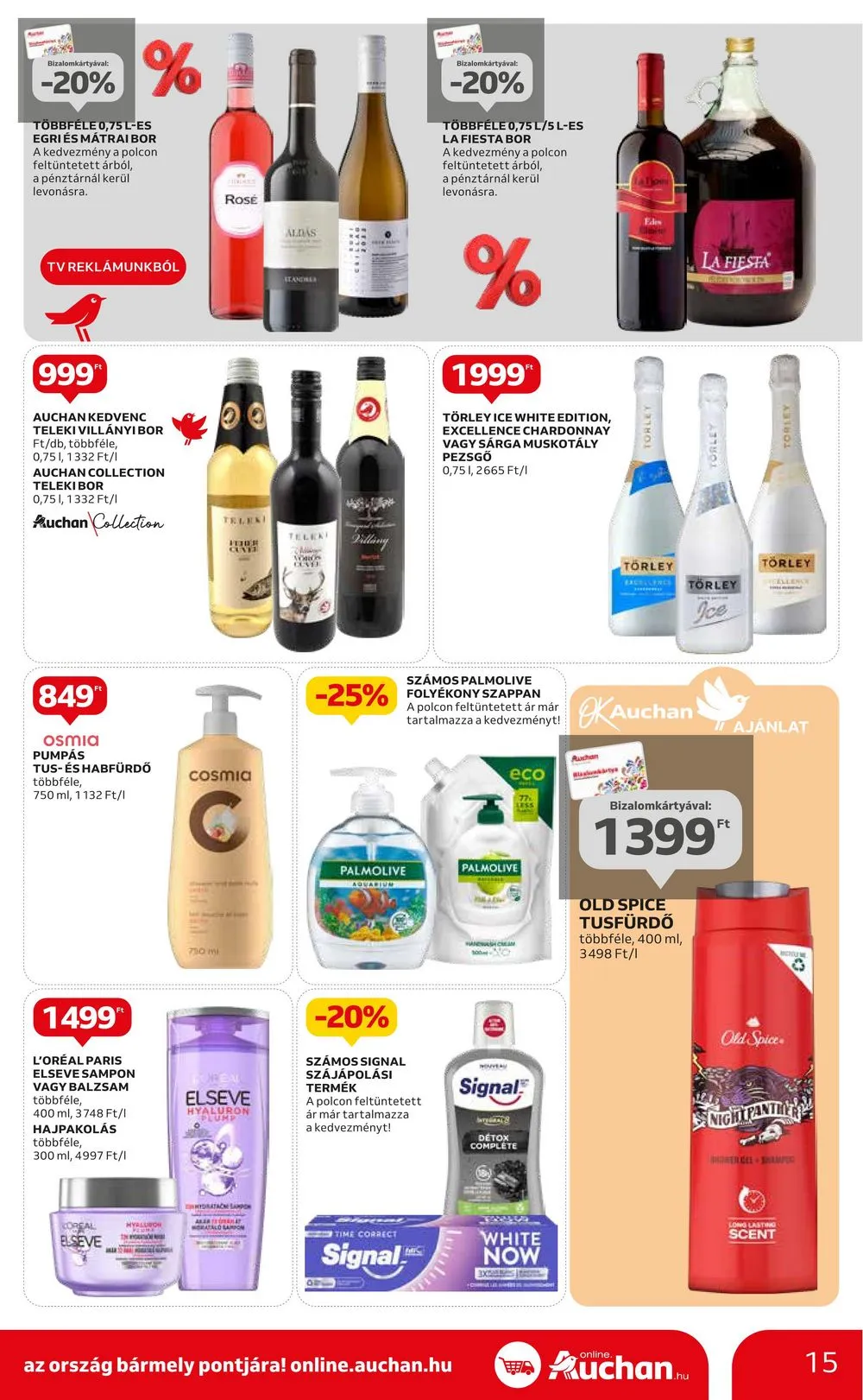 Auchan akciós újság Hipermarket 01.18–01.24 – 15. oldal