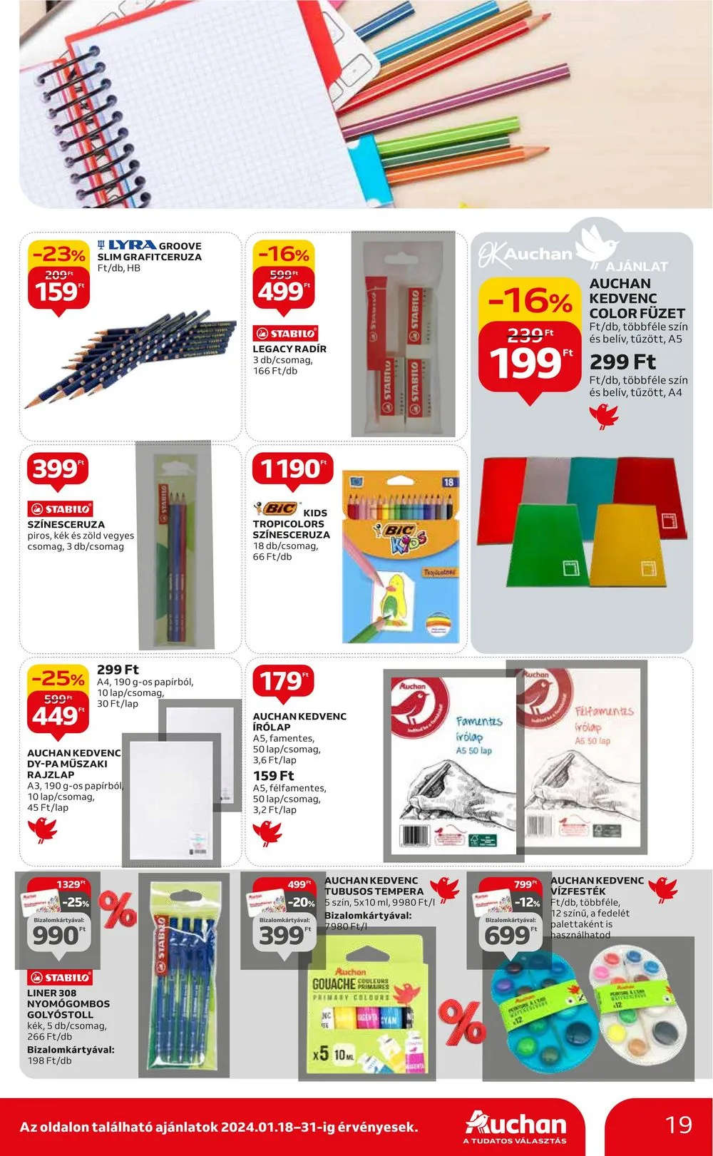 Auchan akciós újság Hipermarket 01.18–01.24 – 19. oldal
