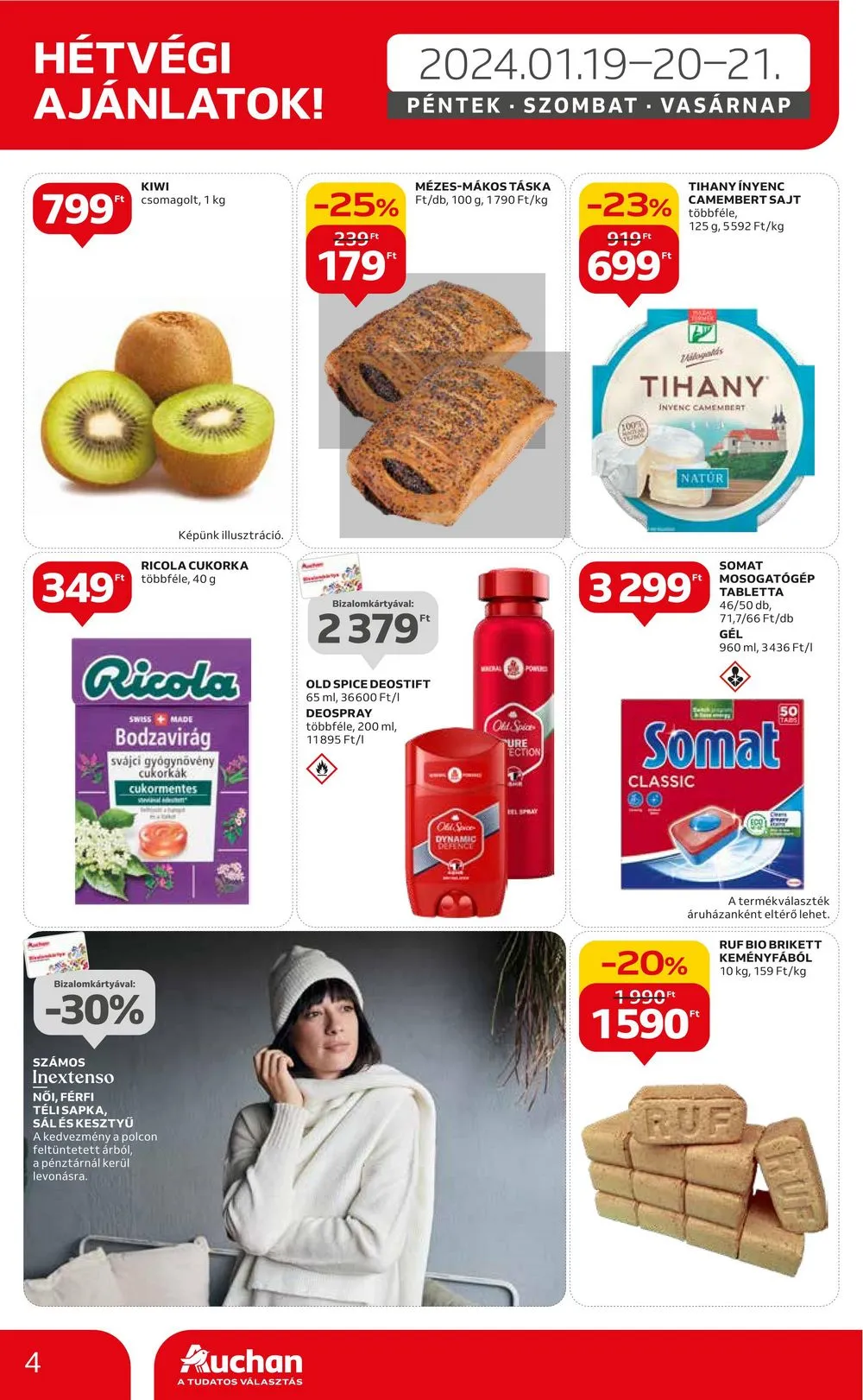 Auchan akciós újság Hipermarket 01.18–01.24 – 4. oldal