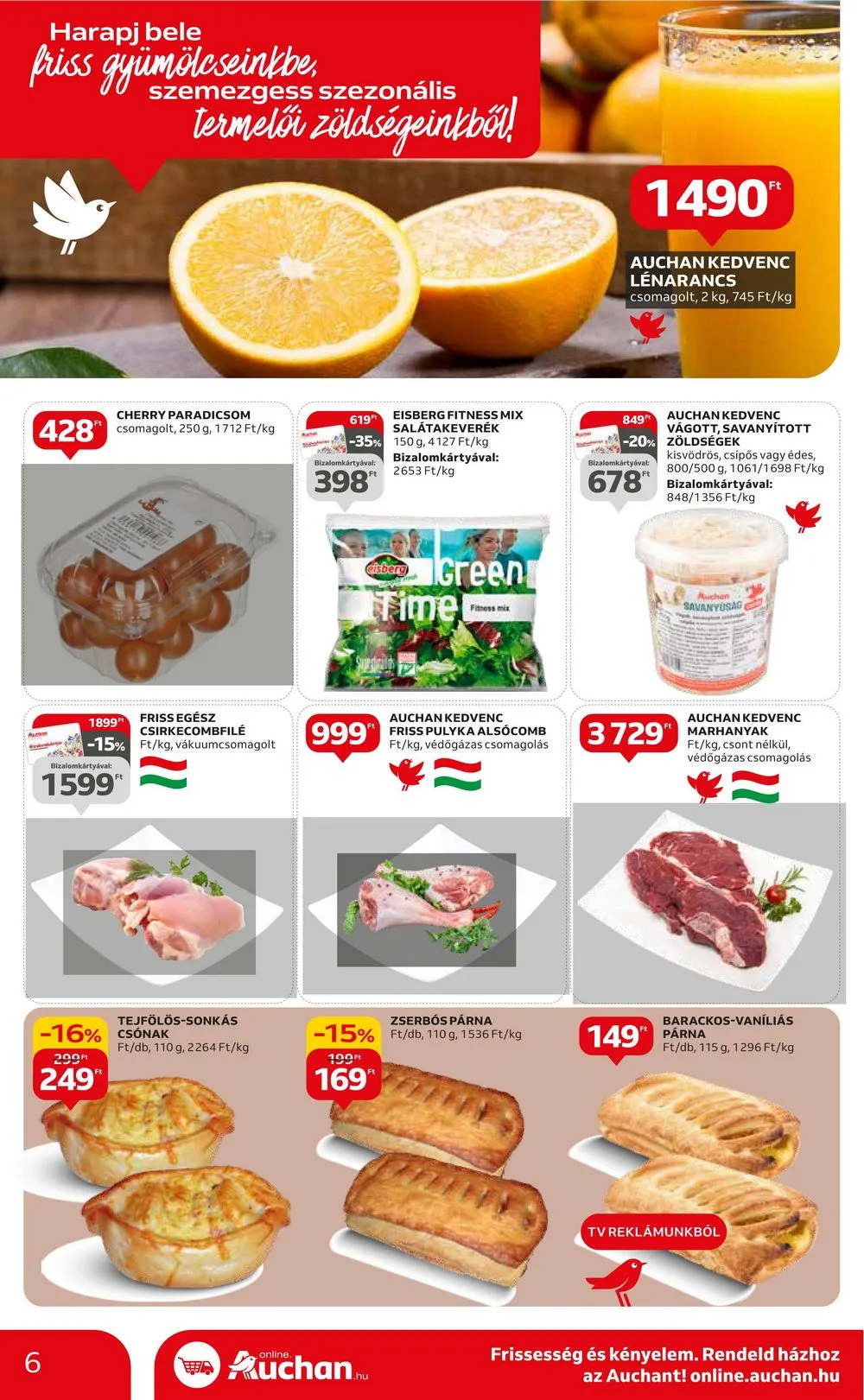 Auchan akciós újság Hipermarket 01.18–01.24 – 6. oldal