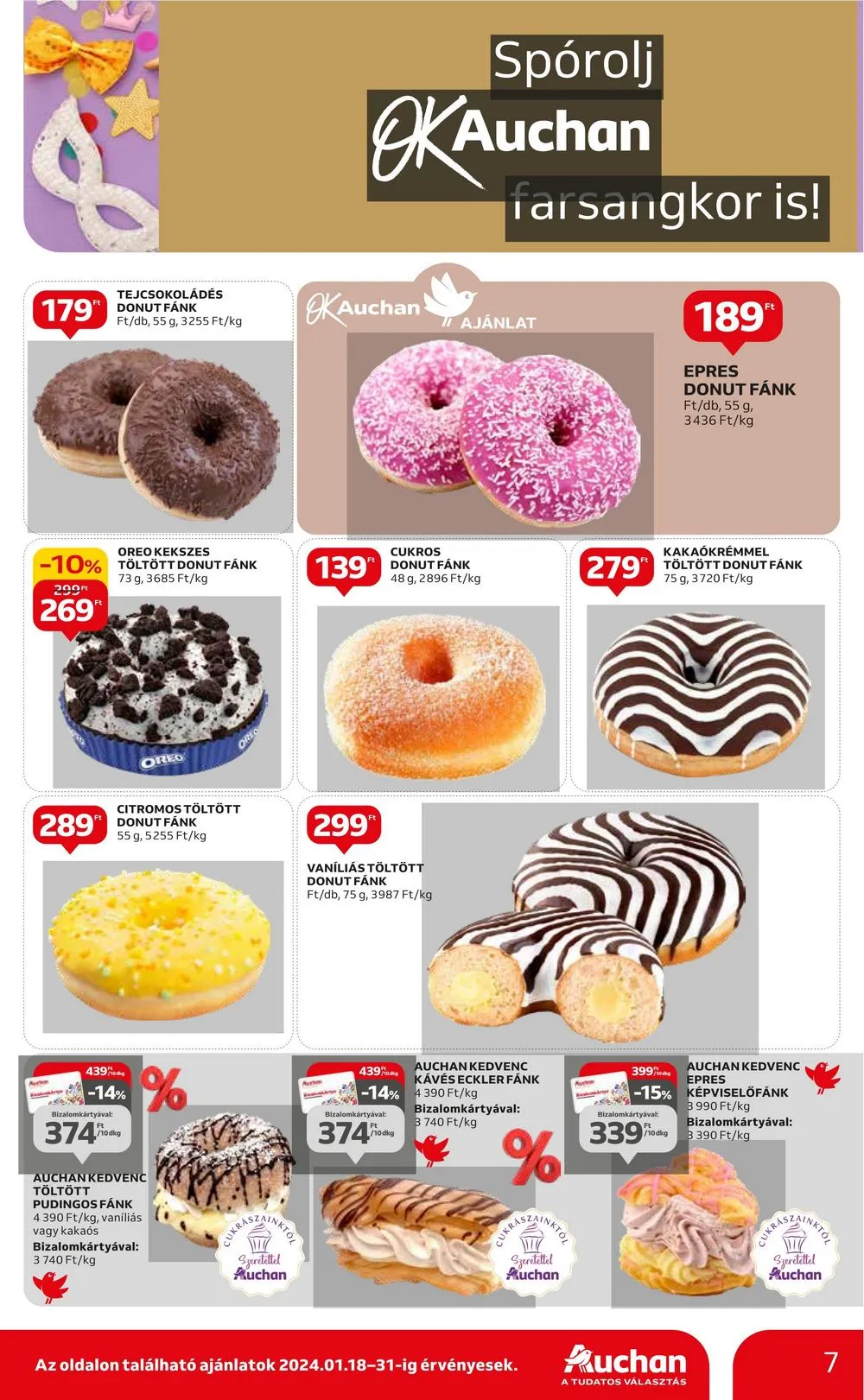 Auchan akciós újság Hipermarket 01.18–01.24 – 7. oldal