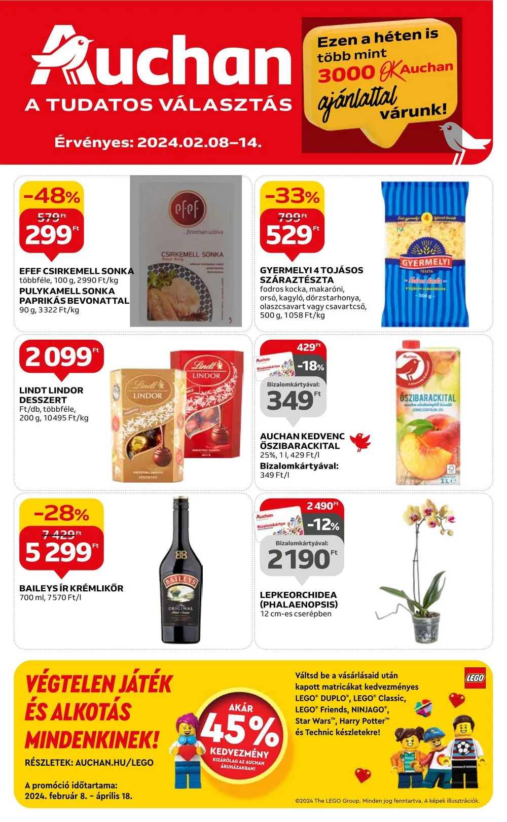 Auchan akciós újság Hipermarket 02.08–02.14