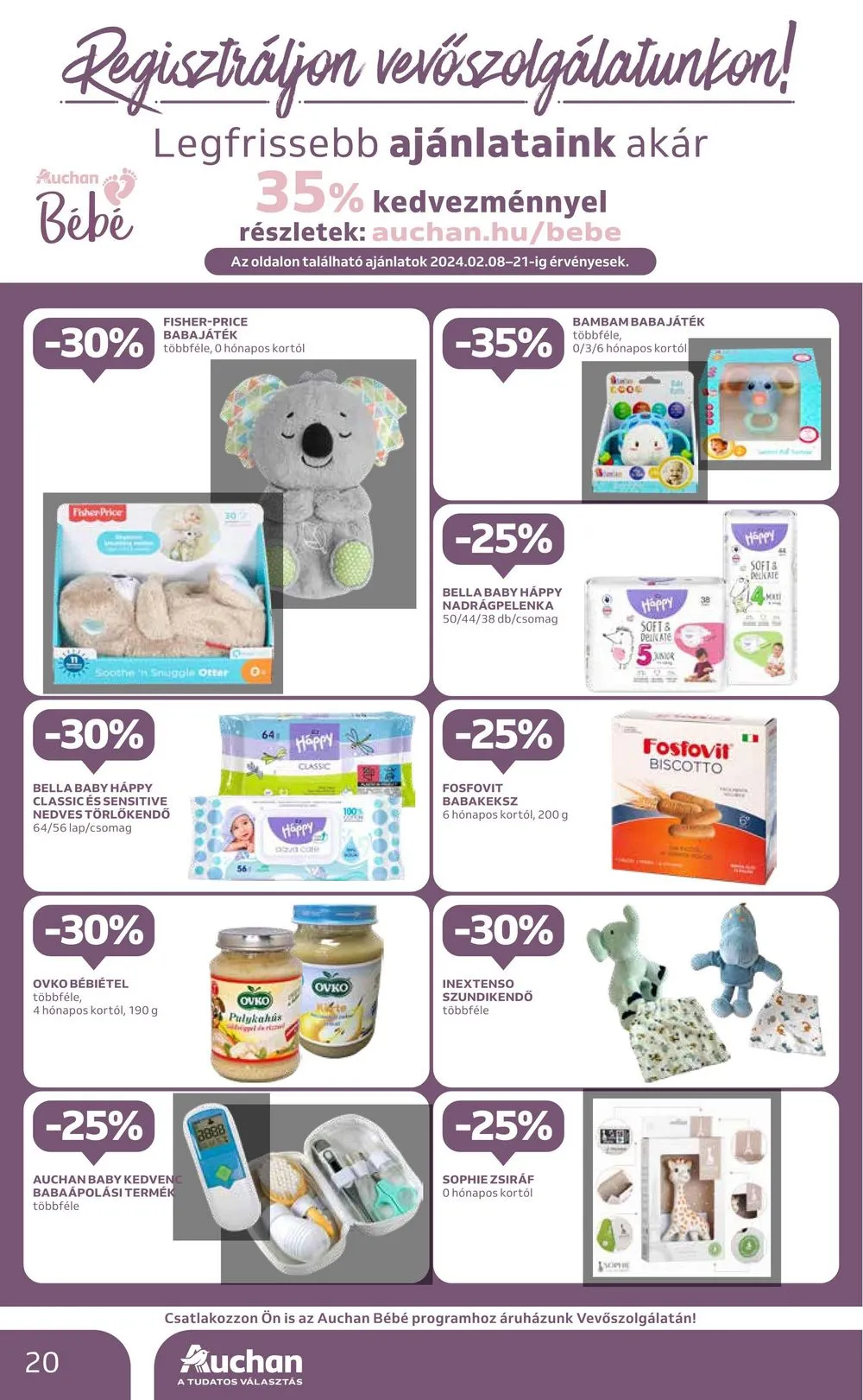 Auchan akciós újság Hipermarket 02.08–02.14 – 20. oldal