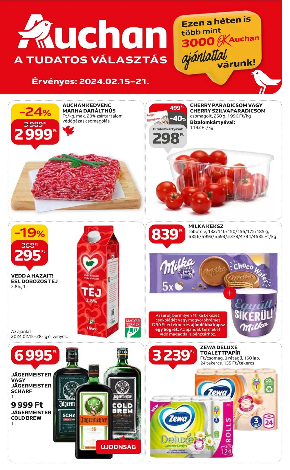 Auchan akciós újság Hipermarket 02.15–02.21