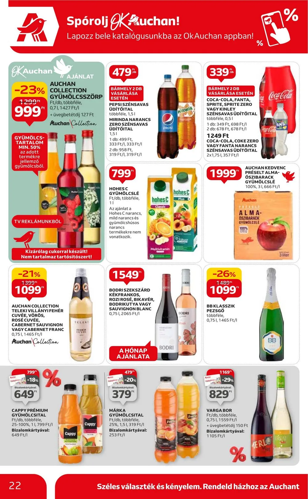 Auchan akciós újság Hipermarket 02.15–02.21 – 22. oldal