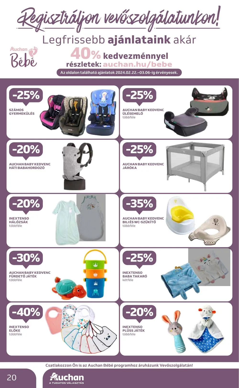 Auchan akciós újság Hipermarket 02.22–02.28 – 20. oldal