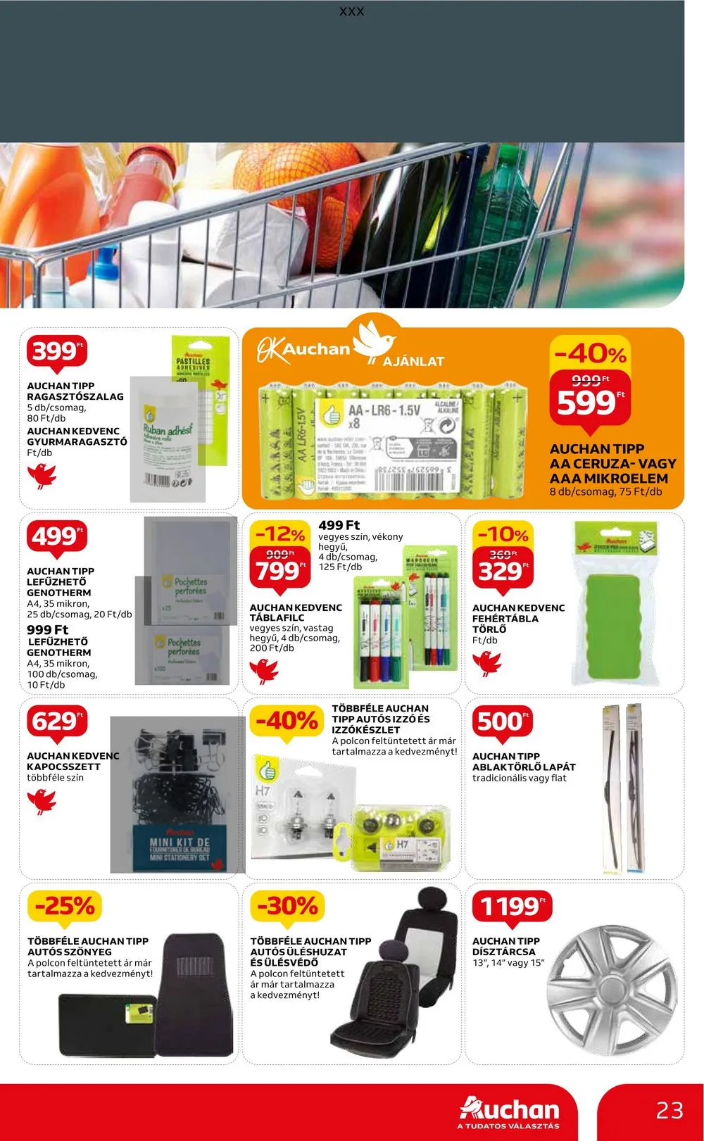 Auchan akciós újság Hipermarket 02.22–02.28 – 23. oldal