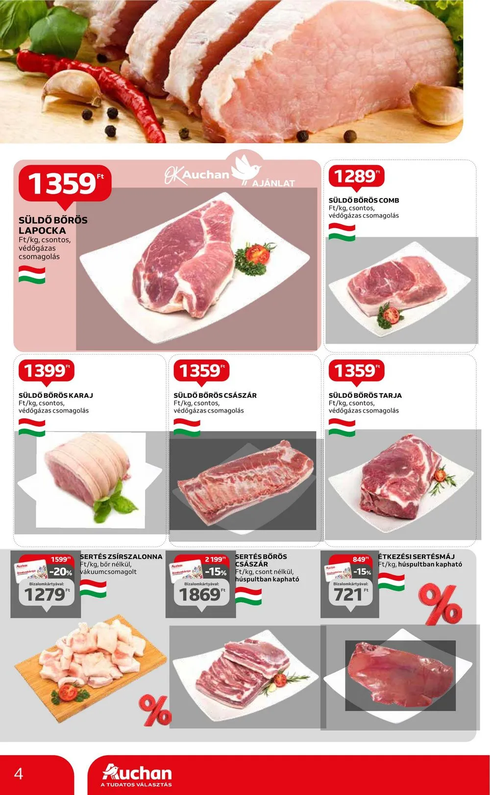 Auchan akciós újság Hipermarket 02.22–02.28 – 4. oldal