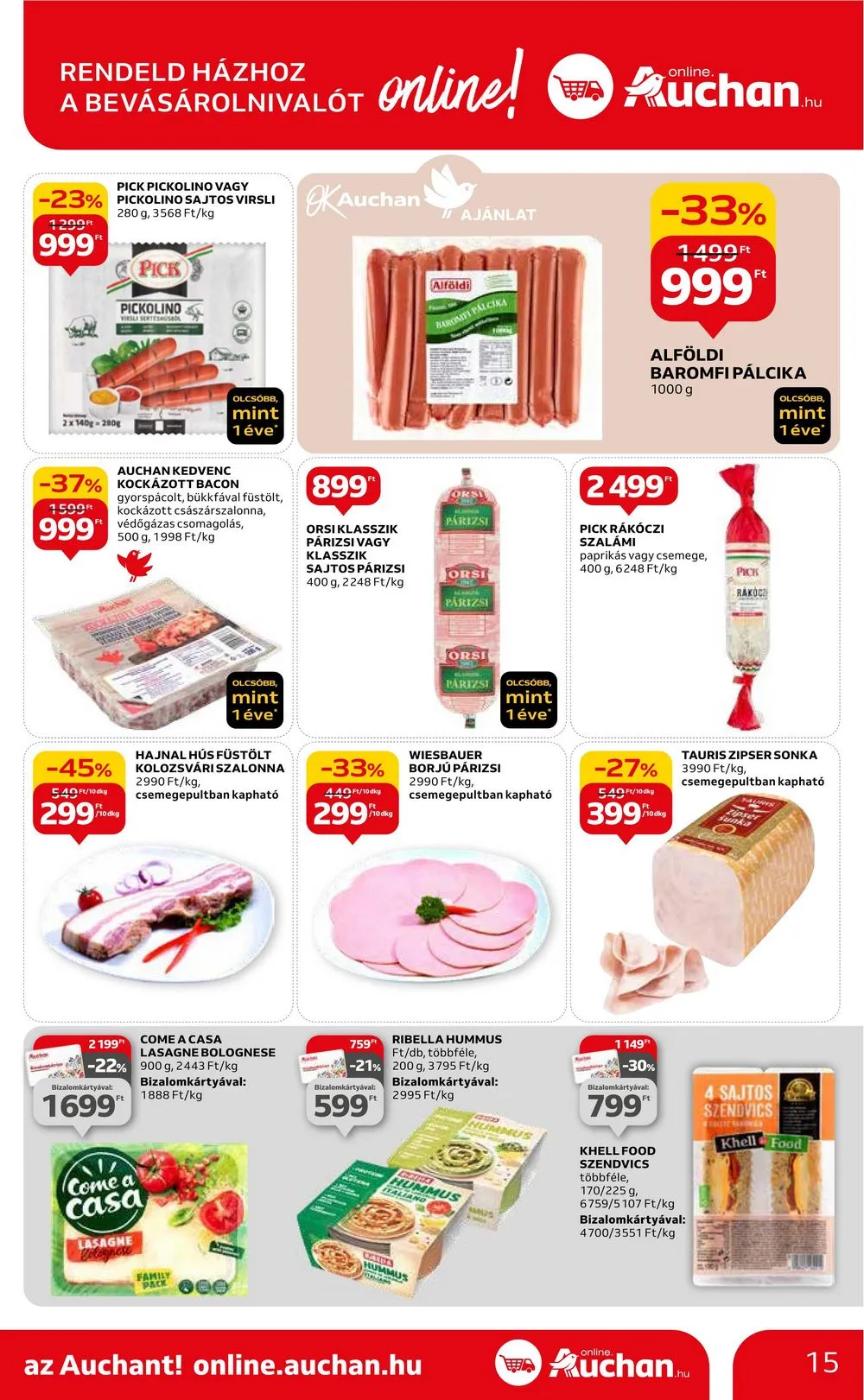 Auchan akciós újság Hipermarket 03.07–03.13 – 15. oldal