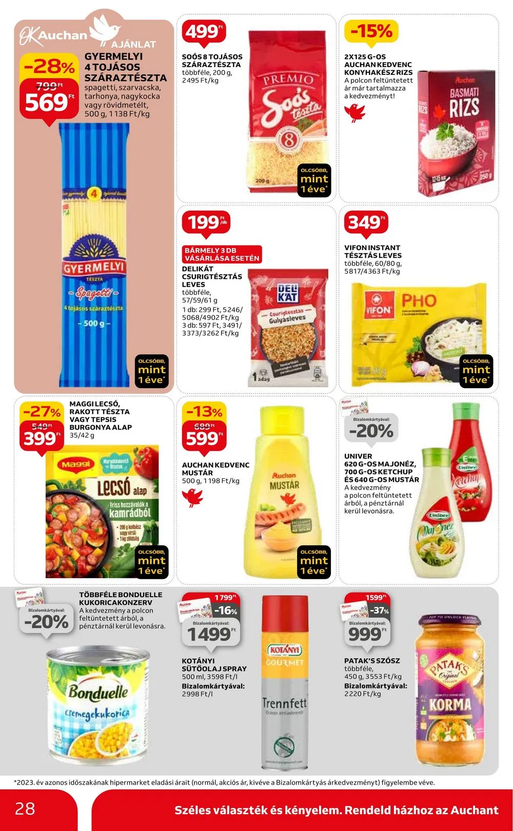 Auchan akciós újság Hipermarket 03.07–03.13 – 28. oldal