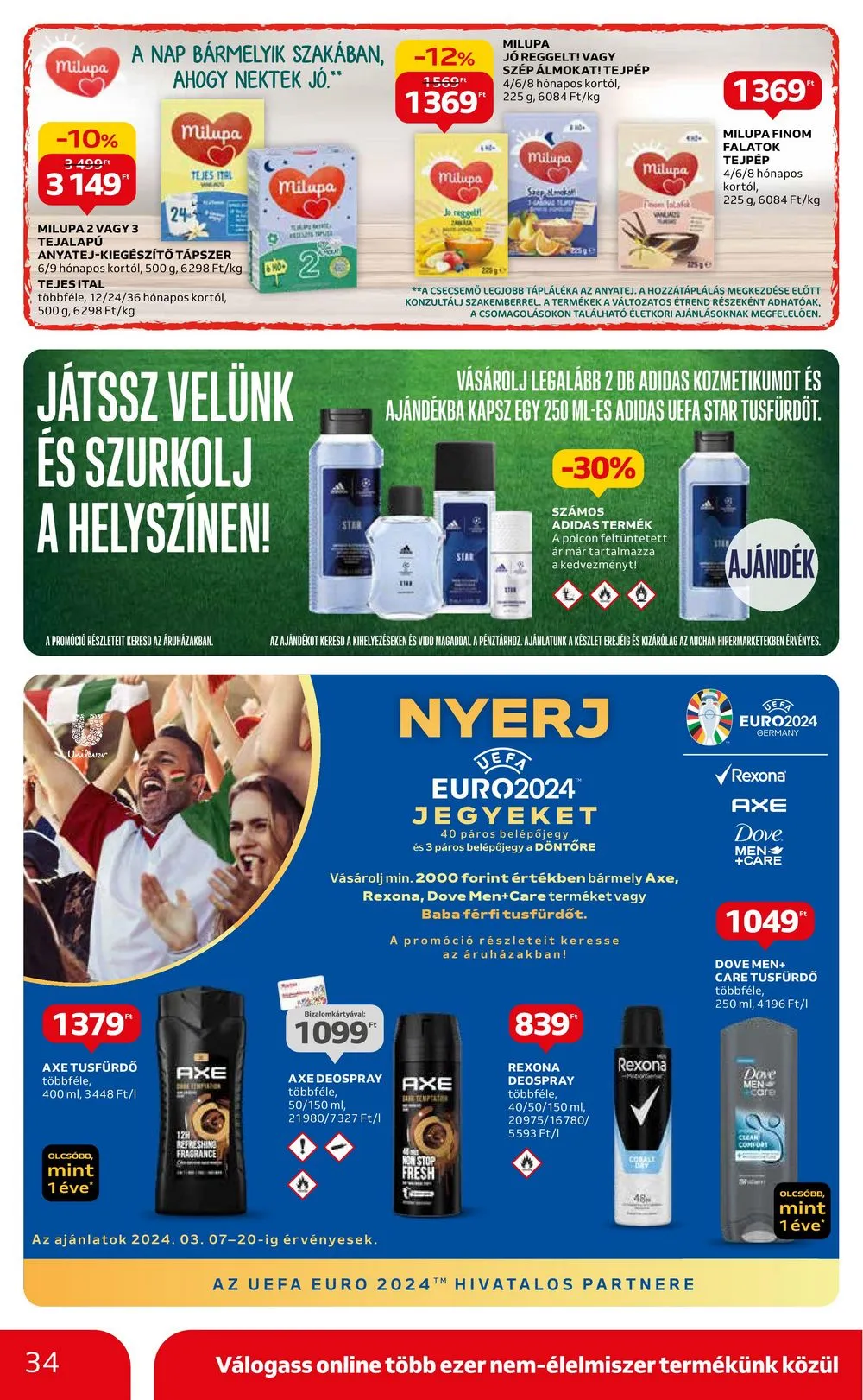 Auchan akciós újság Hipermarket 03.07–03.13 – 34. oldal
