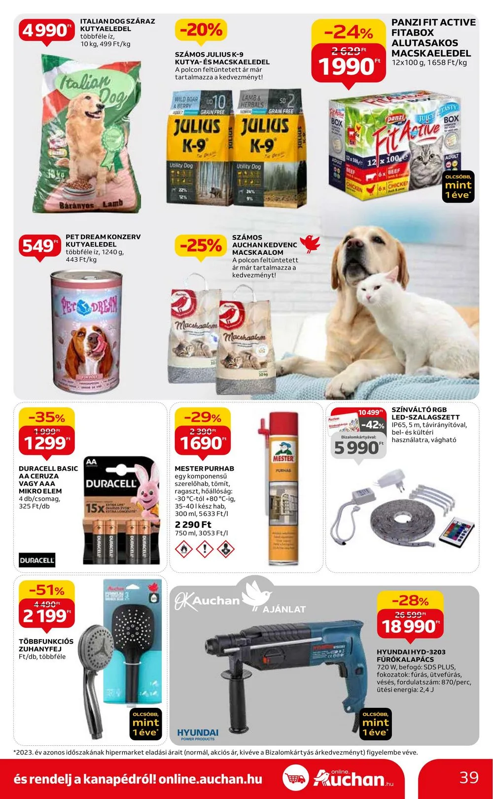 Auchan akciós újság Hipermarket 03.07–03.13 – 39. oldal