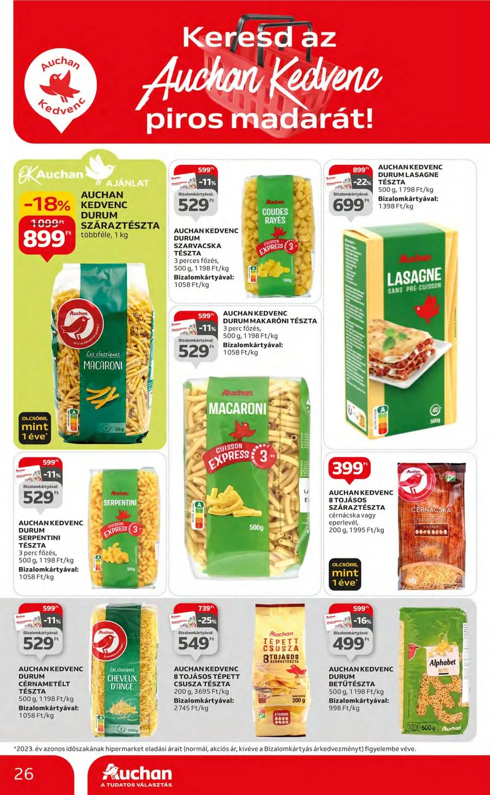 Auchan akciós újság Hipermarket 03.14–03.20 – 26. oldal
