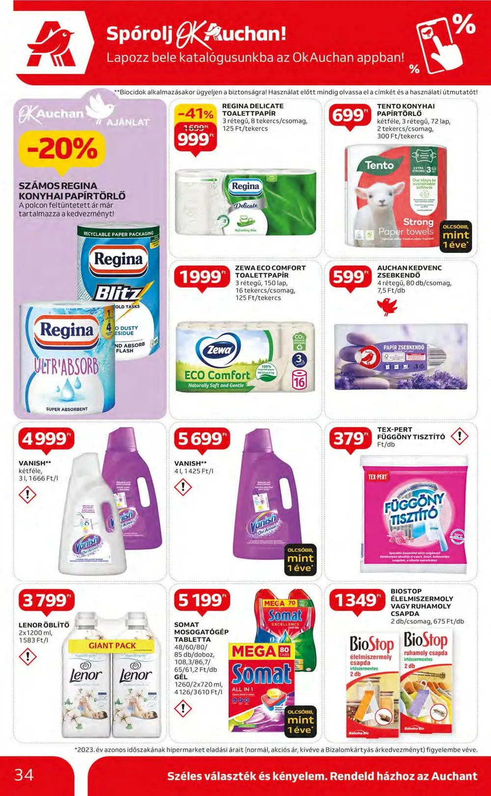 Auchan akciós újság Hipermarket 03.14–03.20 – 34. oldal