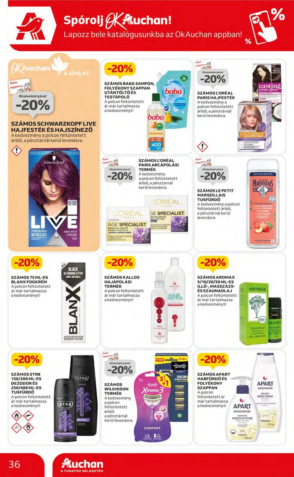 Auchan akciós újság Hipermarket 03.14–03.20 – 36. oldal