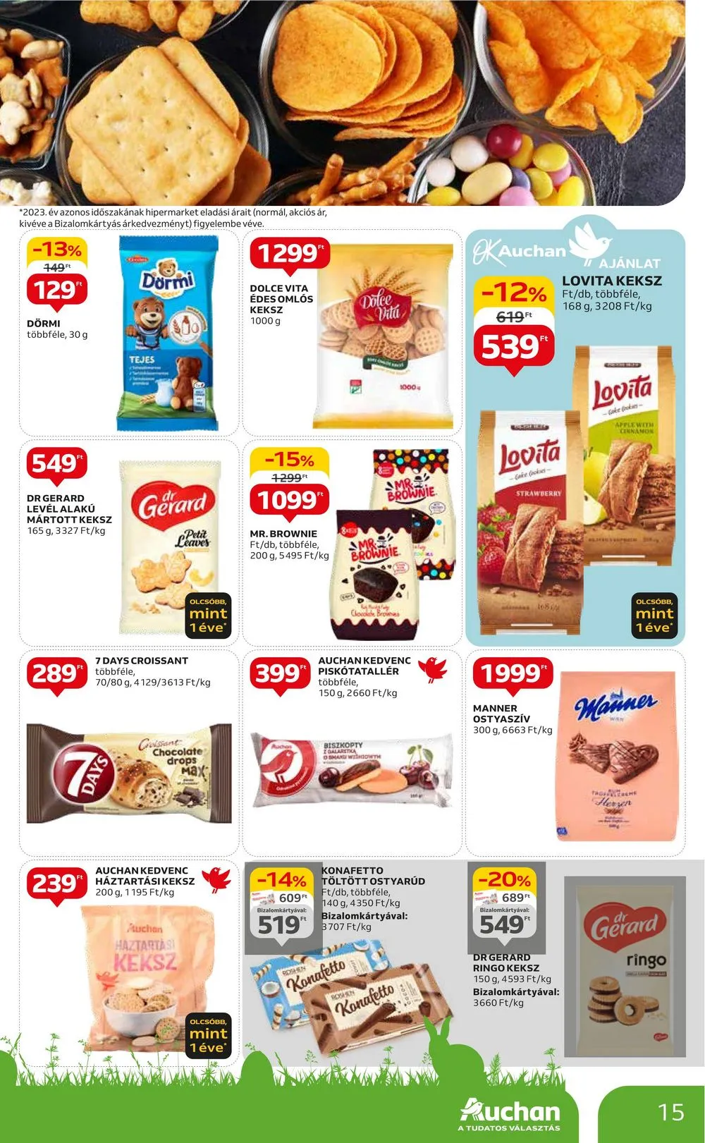 Auchan akciós újság Hipermarket 03.27–04.03 – 15. oldal