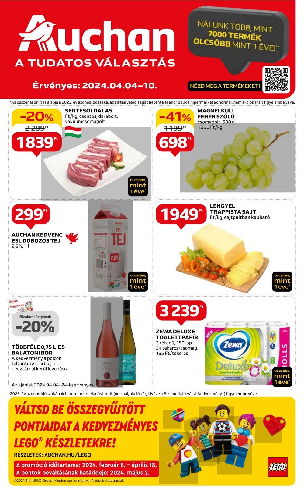 Auchan akciós újság Hipermarket 04.04–04.10