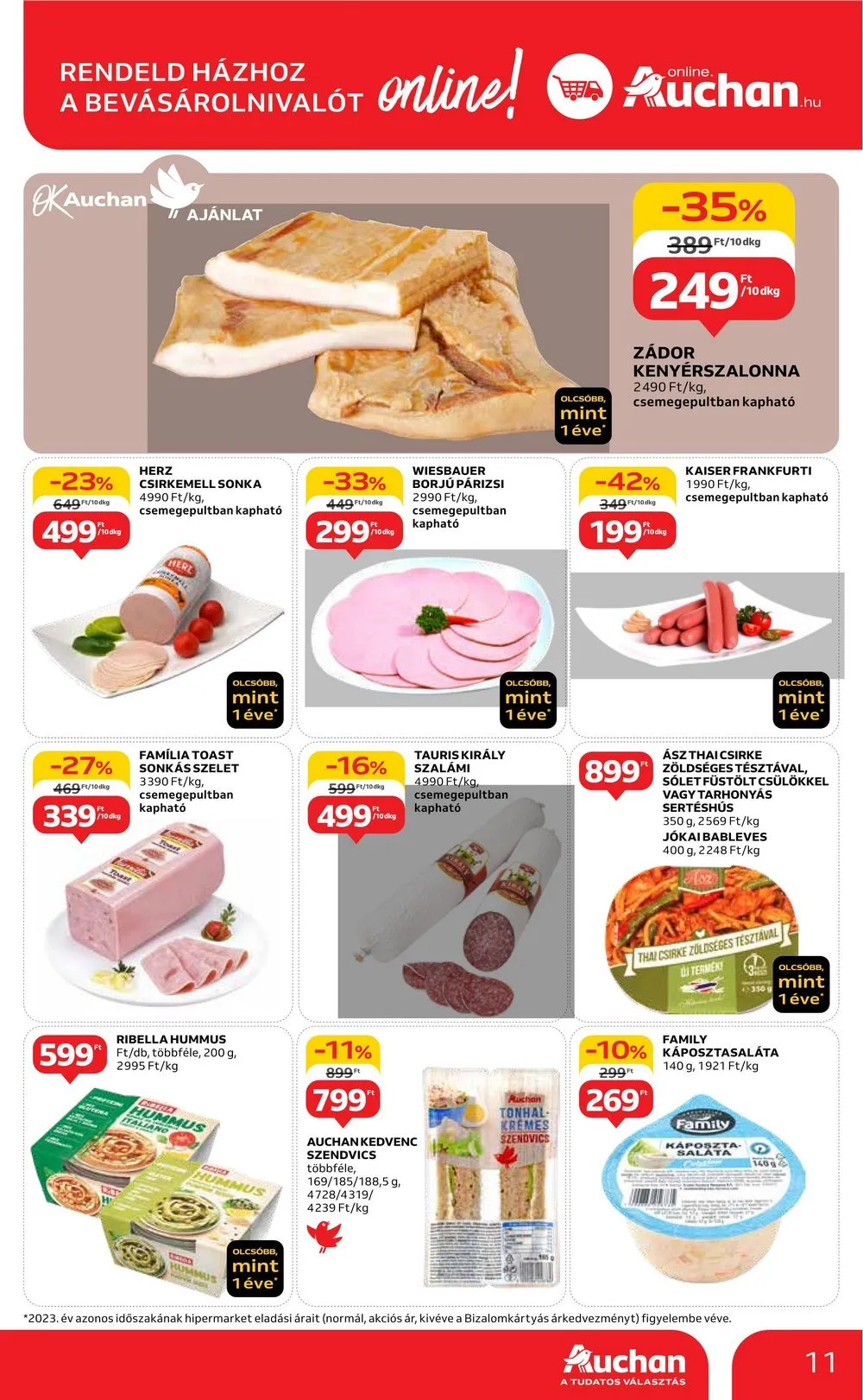 Auchan akciós újság Hipermarket 04.04–04.10 – 11. oldal