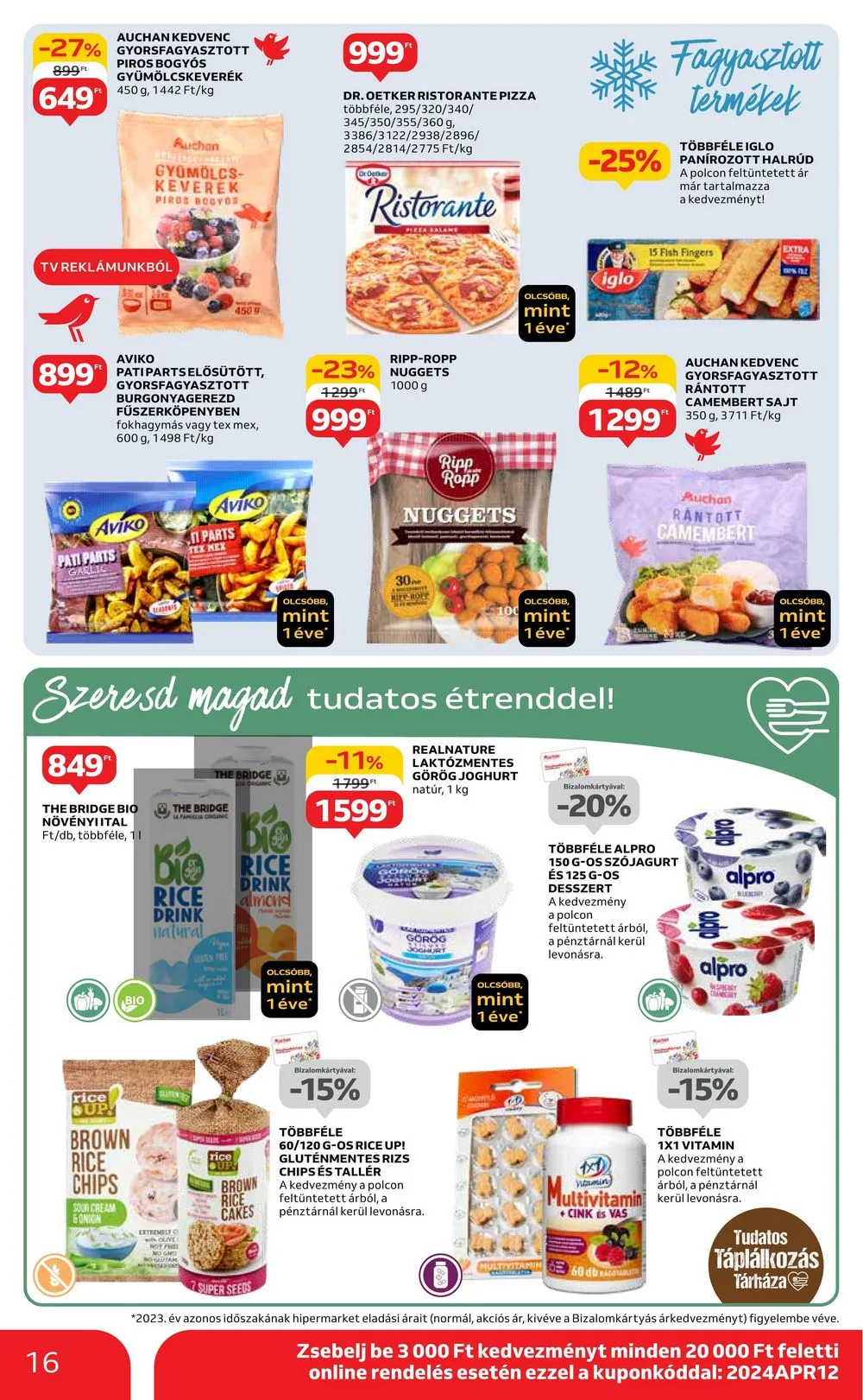 Auchan akciós újság Hipermarket 04.04–04.10 – 16. oldal
