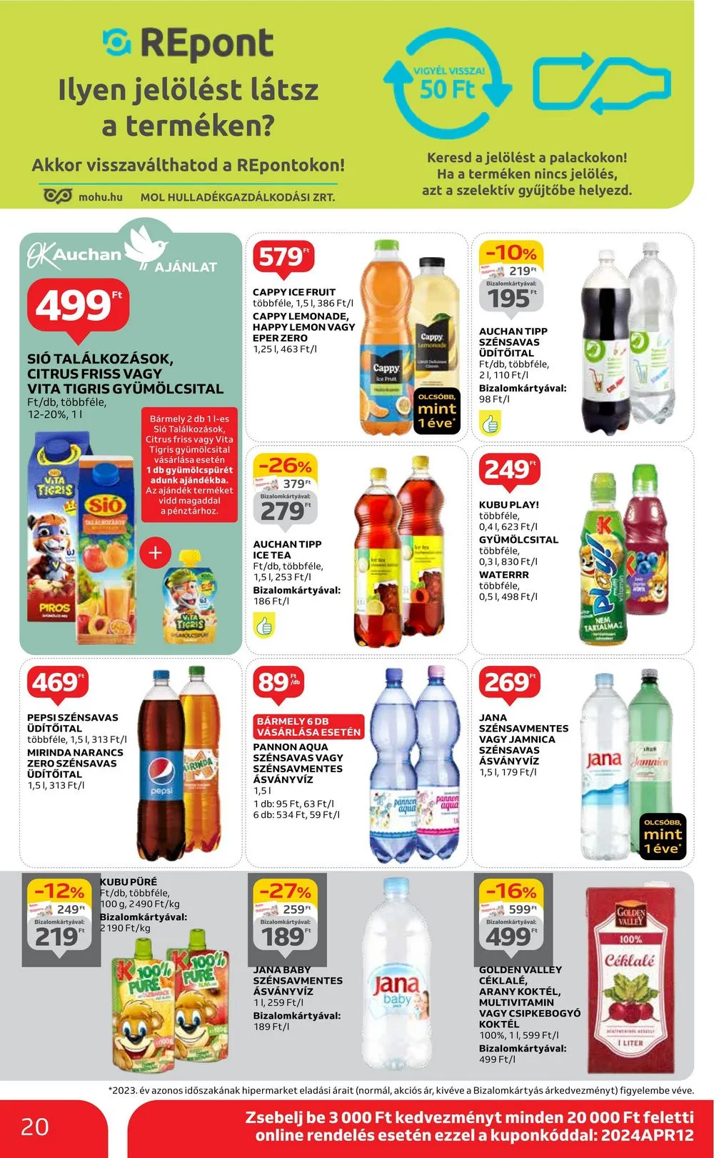 Auchan akciós újság Hipermarket 04.04–04.10 – 20. oldal