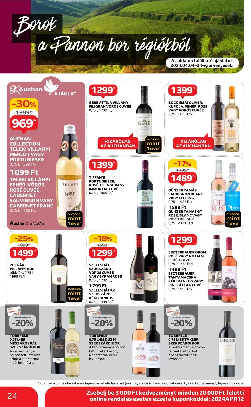 Auchan akciós újság Hipermarket 04.04–04.10 – 24. oldal