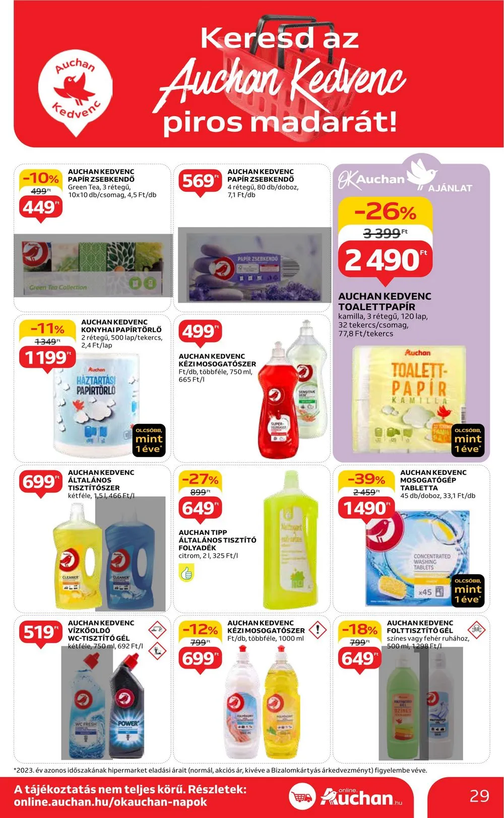 Auchan akciós újság Hipermarket 04.04–04.10 – 29. oldal