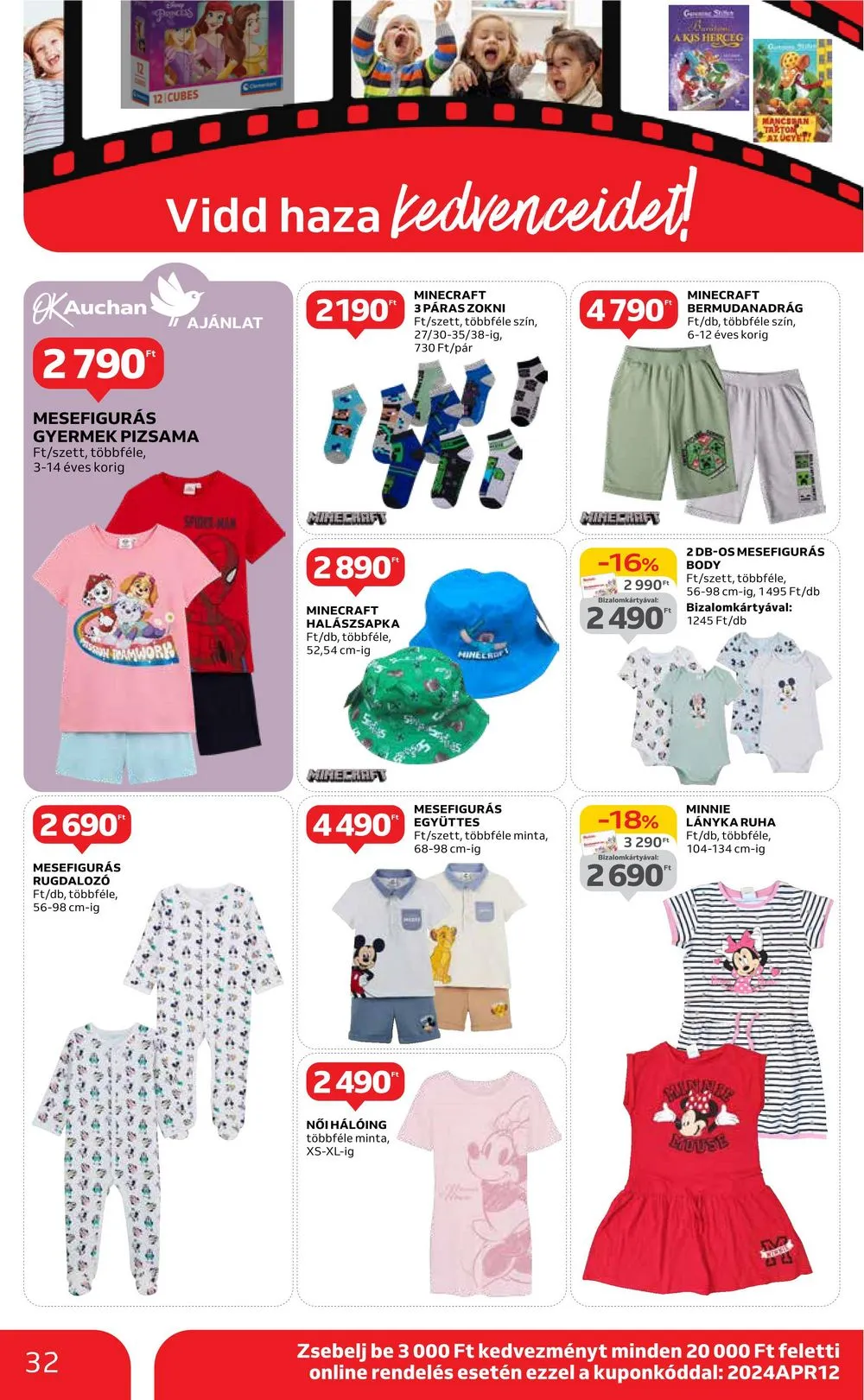 Auchan akciós újság Hipermarket 04.04–04.10 – 32. oldal